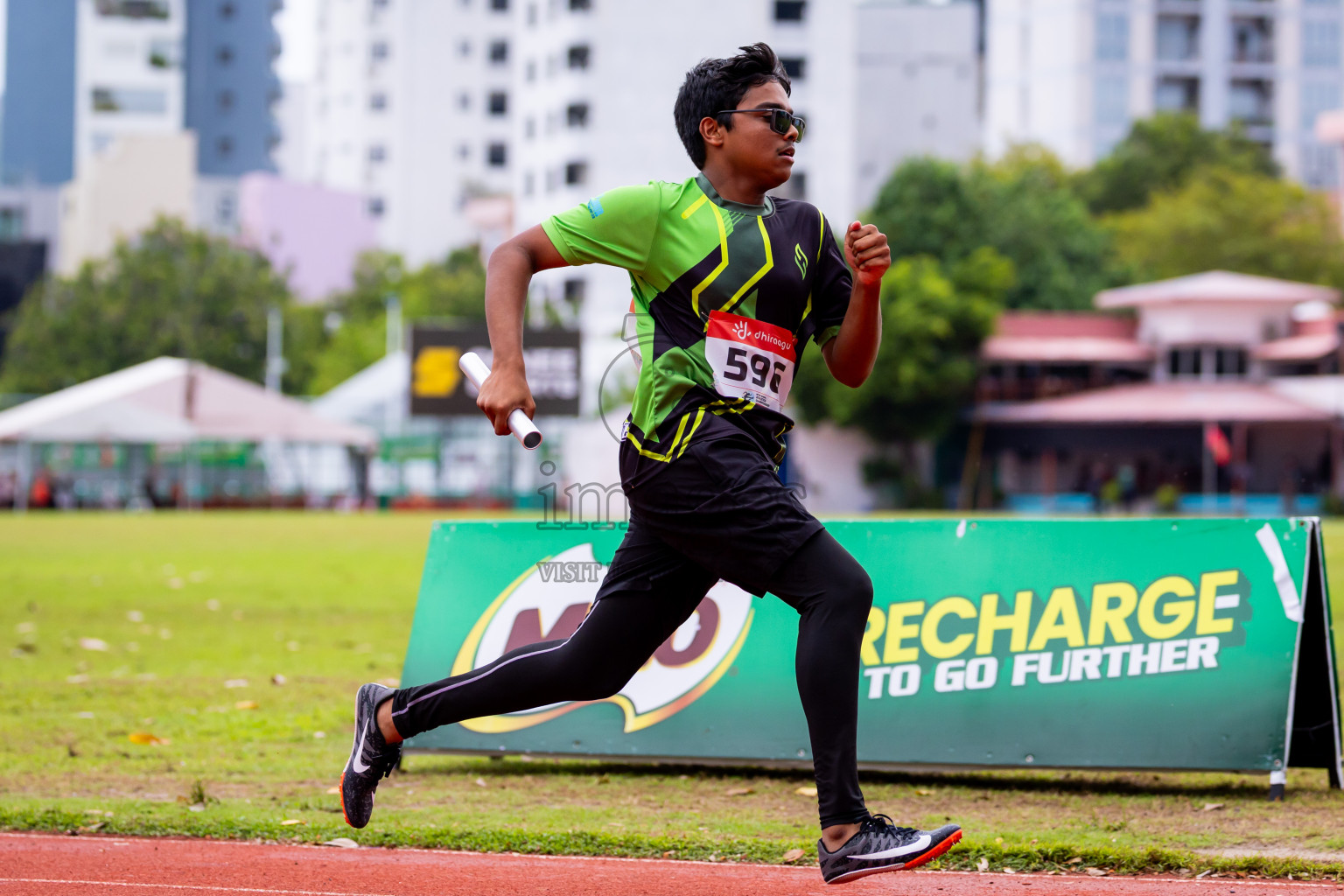 Day 6 of Inter-school Athletics Championship 2025 held in Ekuveni Synthetic Track, Male', Maldives on Sunday, 12th October 2025. Photos by: Nausham Waheed / Images.mv