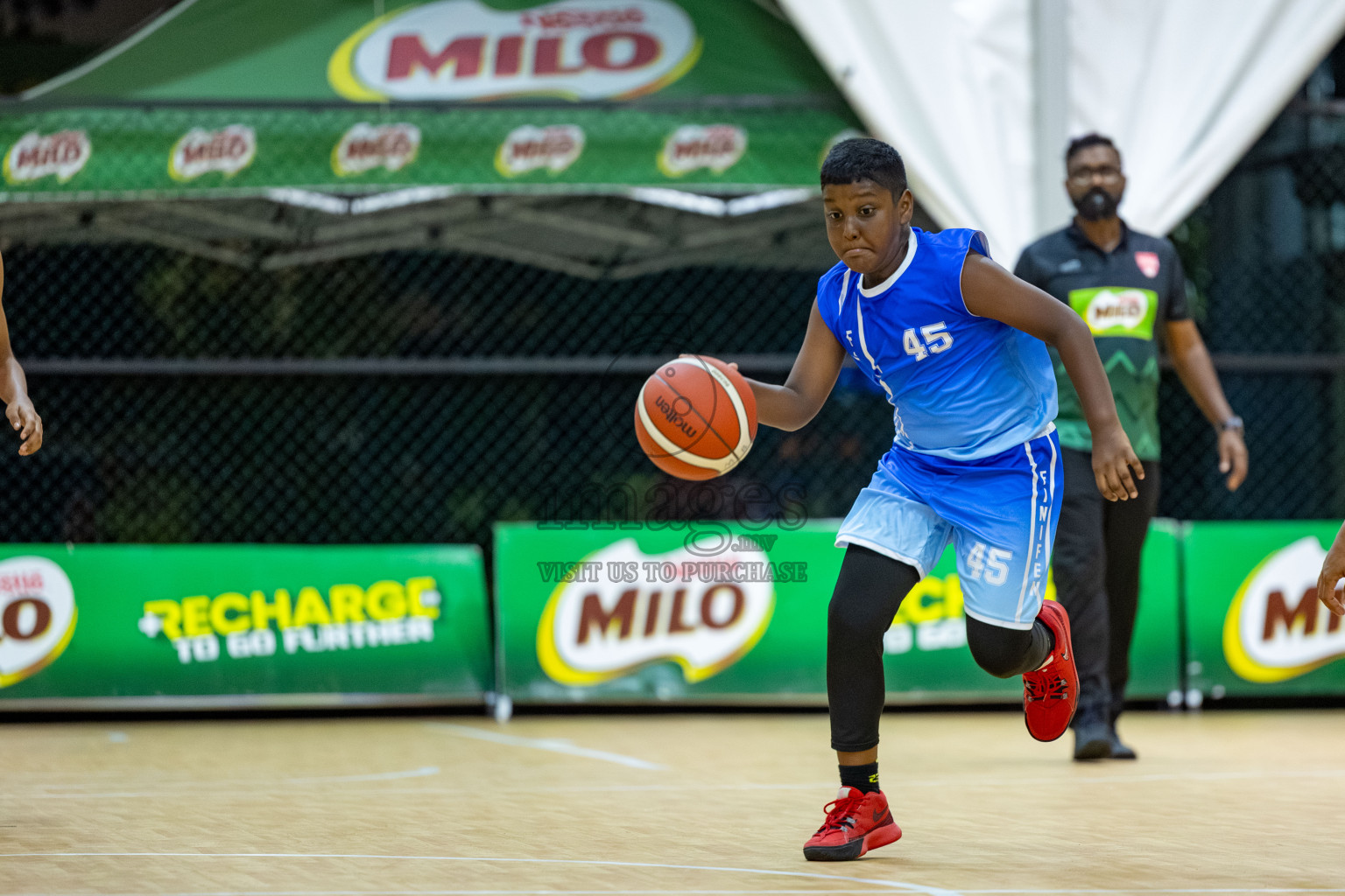Milo 5 x 5 Junior Challenge 2025 - Basketball tournament held in Basketball Training Center, Male', Maldives on Thursday, 09th October 2025. 
Photo by: Hassan Simah / Images.mv