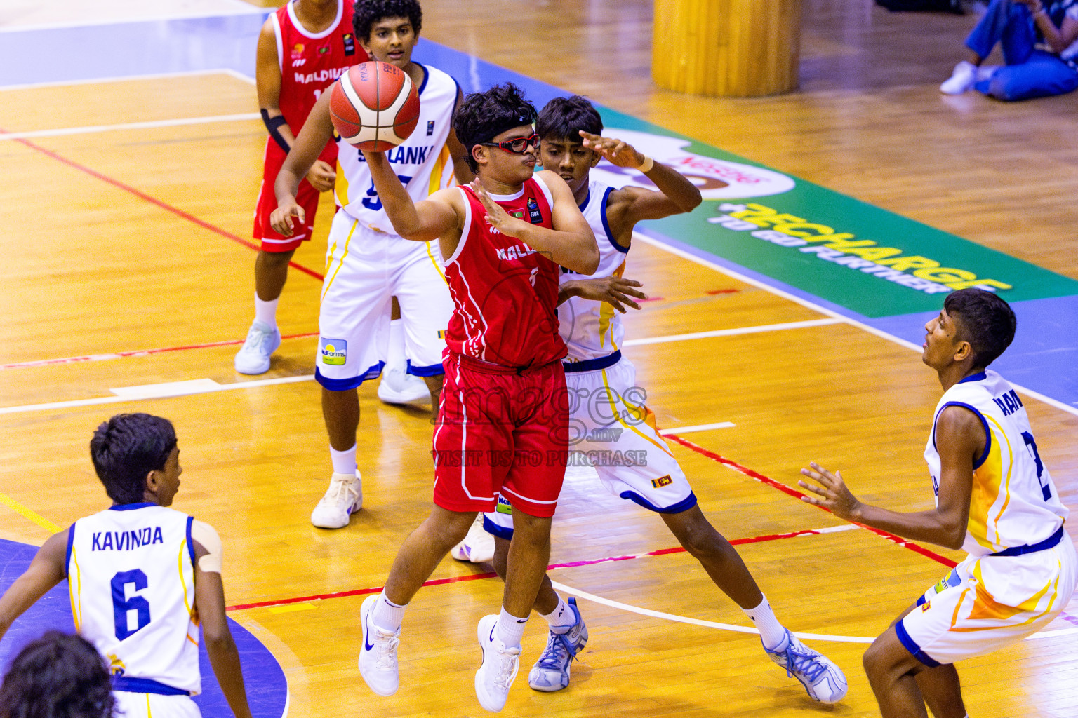 Maldives vs SriLanka in Day 1 of Under 16 Asian Cup SABA Qualifiers 2025 was held in Social Center, Male', Maldives on 12th June 2025. Photos: Nausham Waheed / images.mv
