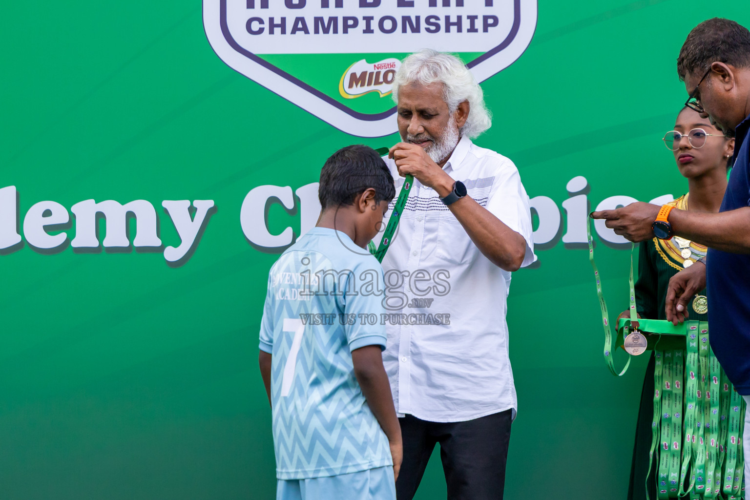Day 3 of MILO Academy Championship 2025 (U-12) was held at Henveiru Stadium in Male', Maldives on Saturday, 3rd May 2025. Photos: Nausham Waheed / images.mv