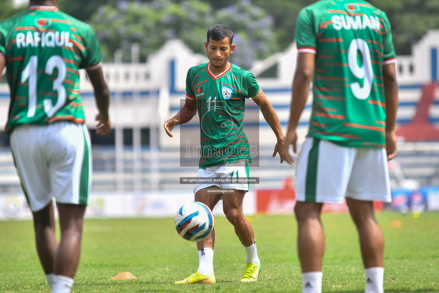 Kuwait vs Bangladesh in the Semi-final of SAFF Championship 2023 held in Sree Kanteerava Stadium, Bengaluru, India, on Saturday, 1st July 2023. Photos: Nausham Waheed, Hassan Simah / images.mv