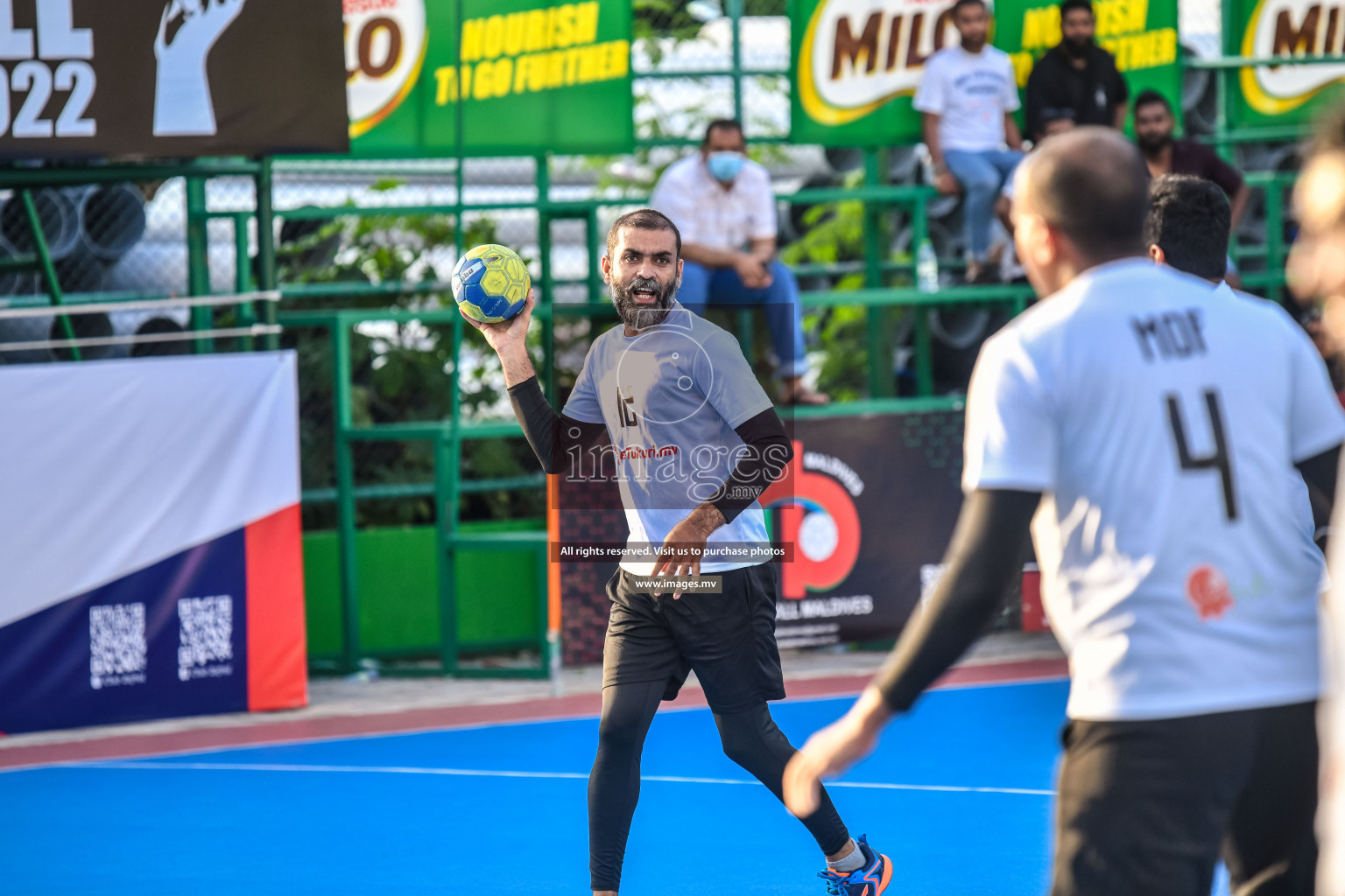 Day 7 of MILO 6th Inter Office Handball Tournament 2022 Photos by Nausham waheed