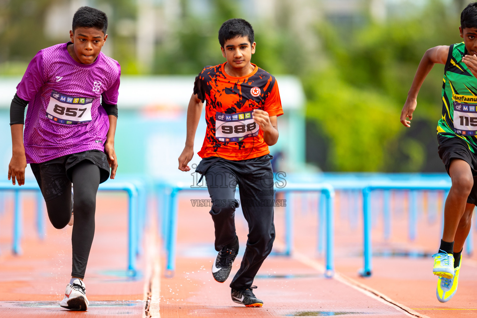 Day 2 of MWSC Interschool Athletics Championships 2024 held in Hulhumale Running Track, Hulhumale, Maldives on Sunday, 10th November 2024.
Photos by: Ismail Thoriq / Images.mv