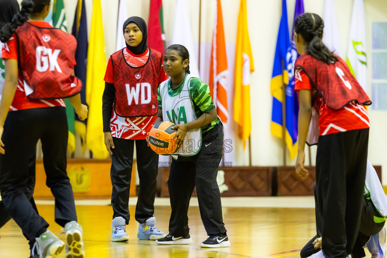 Day 14 of 25th Inter-School Netball Tournament was held in Social Center at Male', Maldives on Sunday, 25th August 2024. Photos: Hasni / images.mv