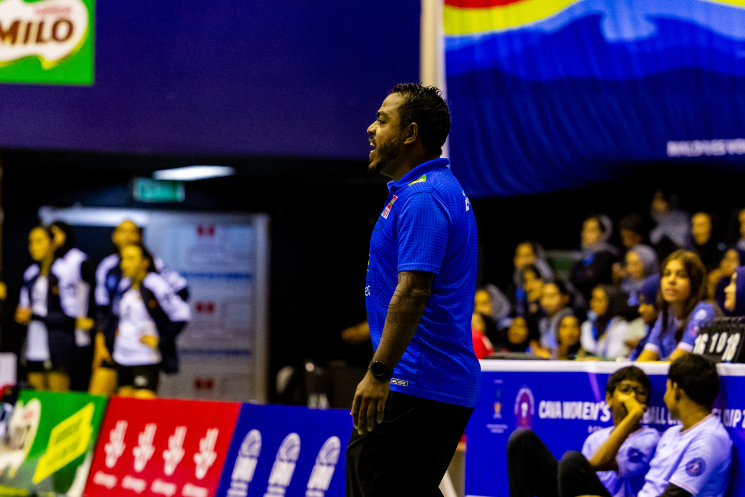 Final of CAVA Woman's Volleyball Challenge Cup 2024 was held in Social Center, Male', Maldives on Wednesday, 11th September 2024. Photos: Nausham Waheed / images.mv