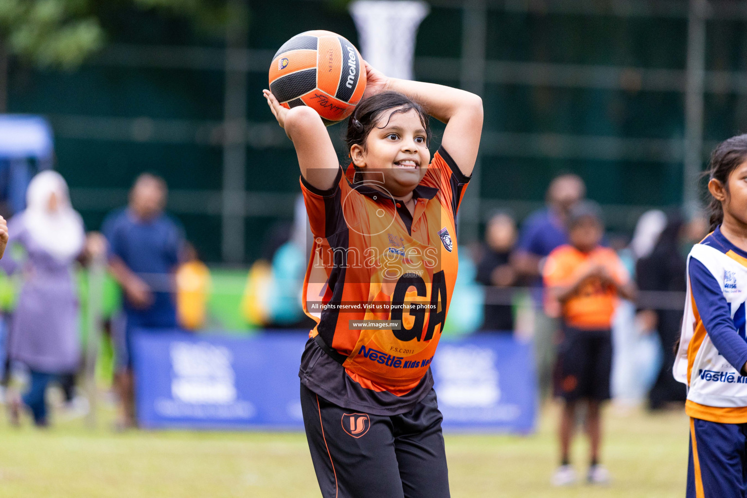 Day 2 of Nestle' Kids Netball Fiesta 2023 held in Henveyru Stadium, Male', Maldives on Thursday, 1st December 2023. Photos by Nausham Waheed / Images.mv