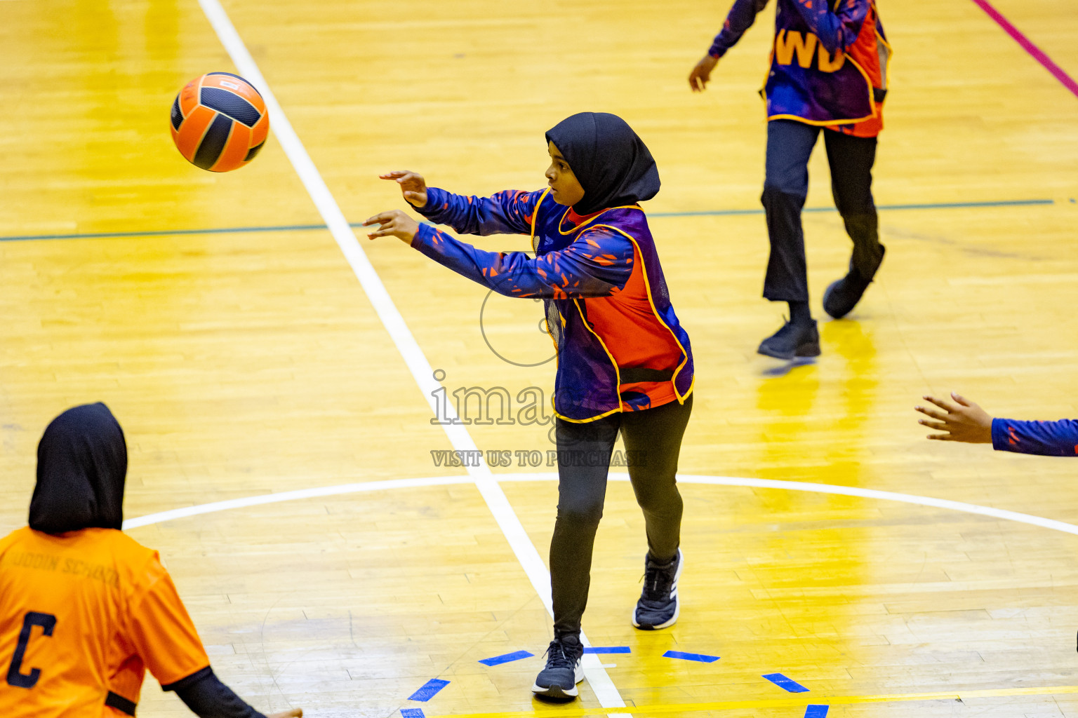 Day 6 of 25th Inter-School Netball Tournament was held in Social Center at Male', Maldives on Thursday, 15th August 2024. Photos: Nausham Waheed / images.mv