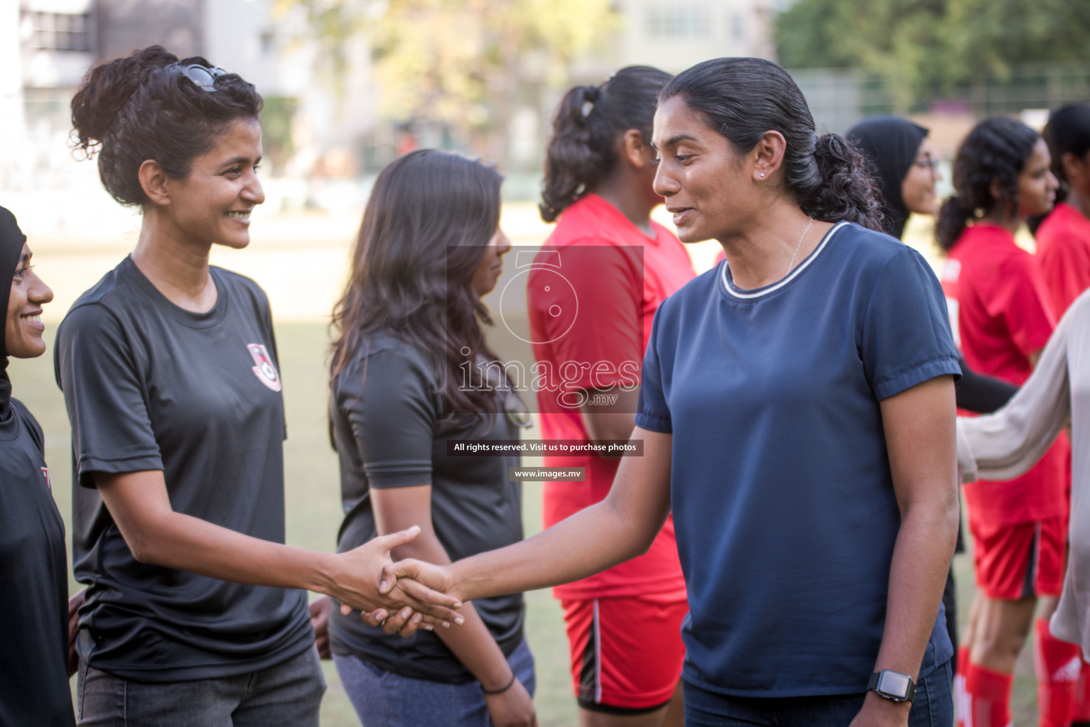 Friendly Match between Women Football's Academy vs Elizabeth Moir School held in Henveiru Stadium, Male' on 31st March 2019. (Photos: Ismail Thoriq / images.mv)