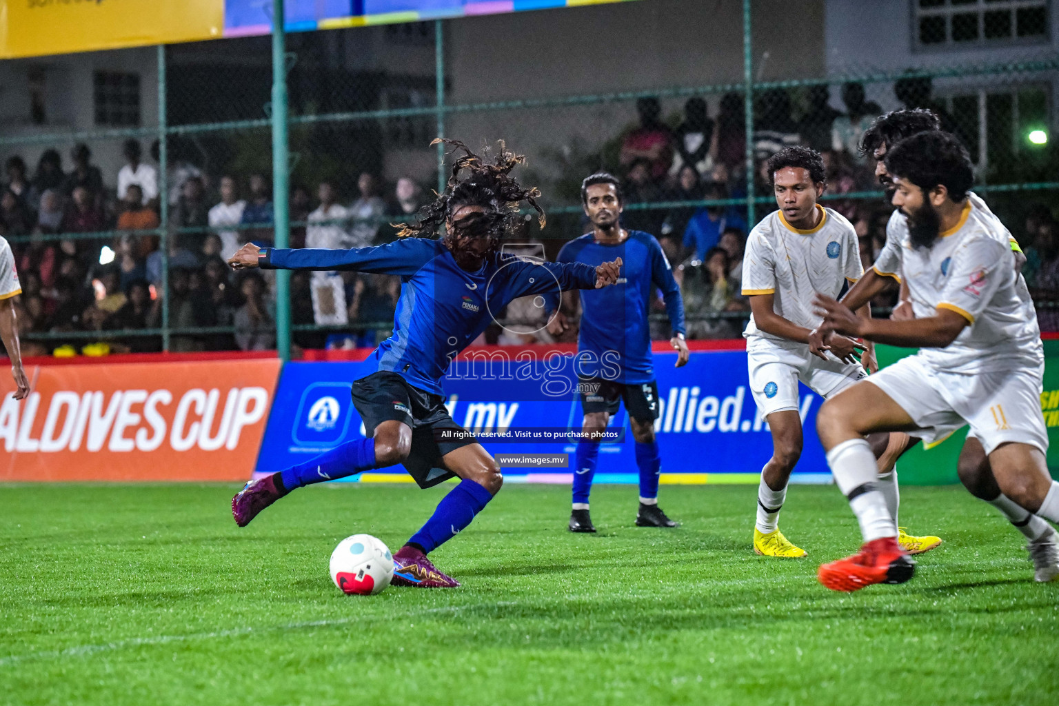 Team Fenaka vs Team Civil Court in Club Maldives Cup 2022 was held in Hulhumale', Maldives on Friday, 14th October 2022. Photos: Nausham Waheed / images.mv