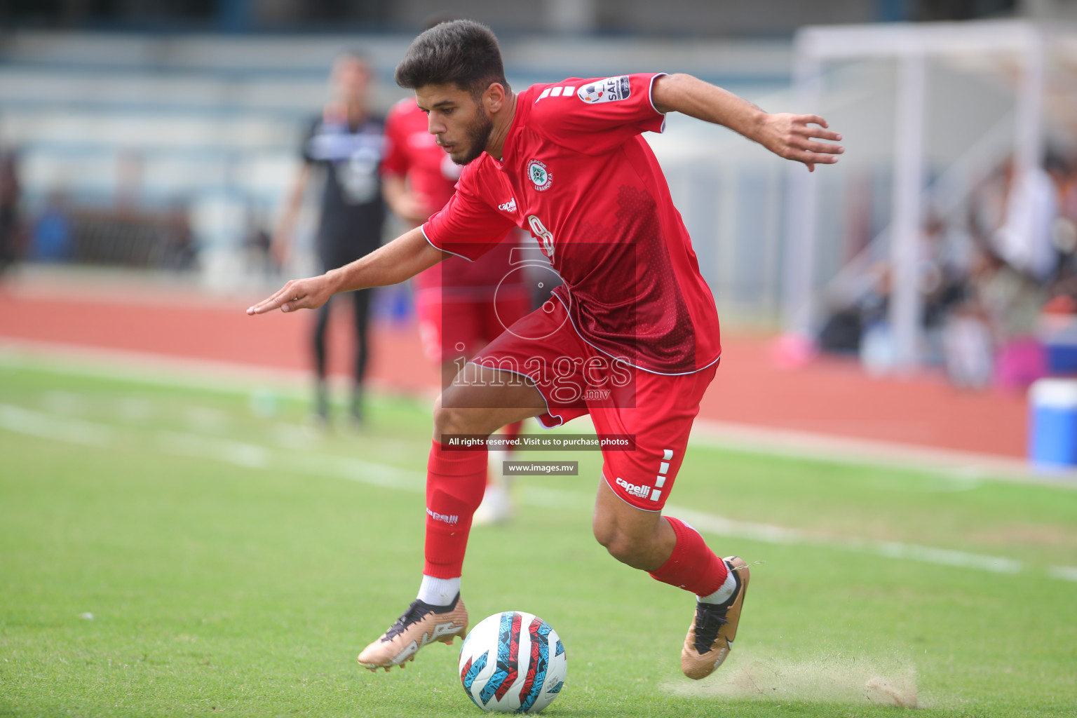 Lebanon vs Maldives in SAFF Championship 2023 held in Sree Kanteerava Stadium, Bengaluru, India, on Tuesday, 28th June 2023. Photos: Nausham Waheed, Hassan Simah / images.mv