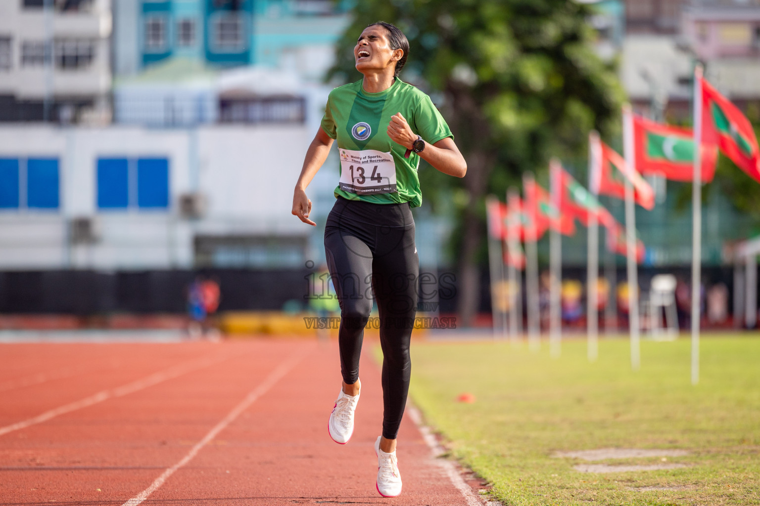 Day 2 of 33rd National Athletics Championship was held in Ekuveni Track at Male', Maldives on Friday, 6th September 2024. Photos: Shuu Abdul Sattar / images.mv