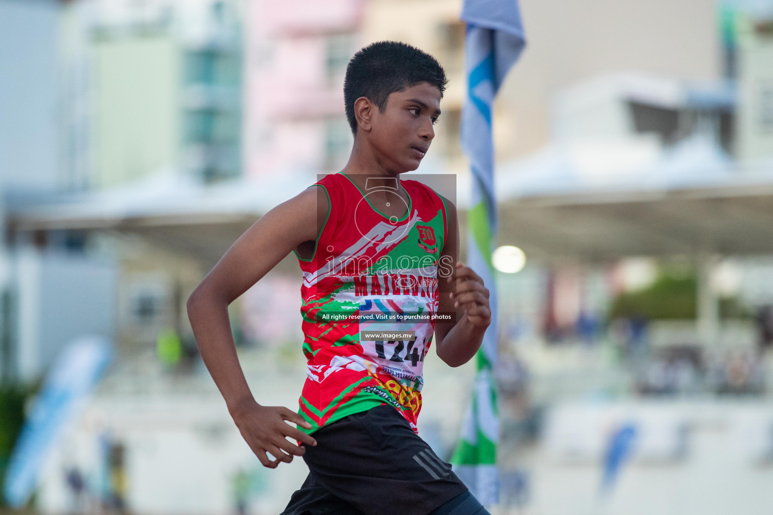 Day three of Inter School Athletics Championship 2023 was held at Hulhumale' Running Track at Hulhumale', Maldives on Tuesday, 16th May 2023. Photos: Nausham Waheed / images.mv