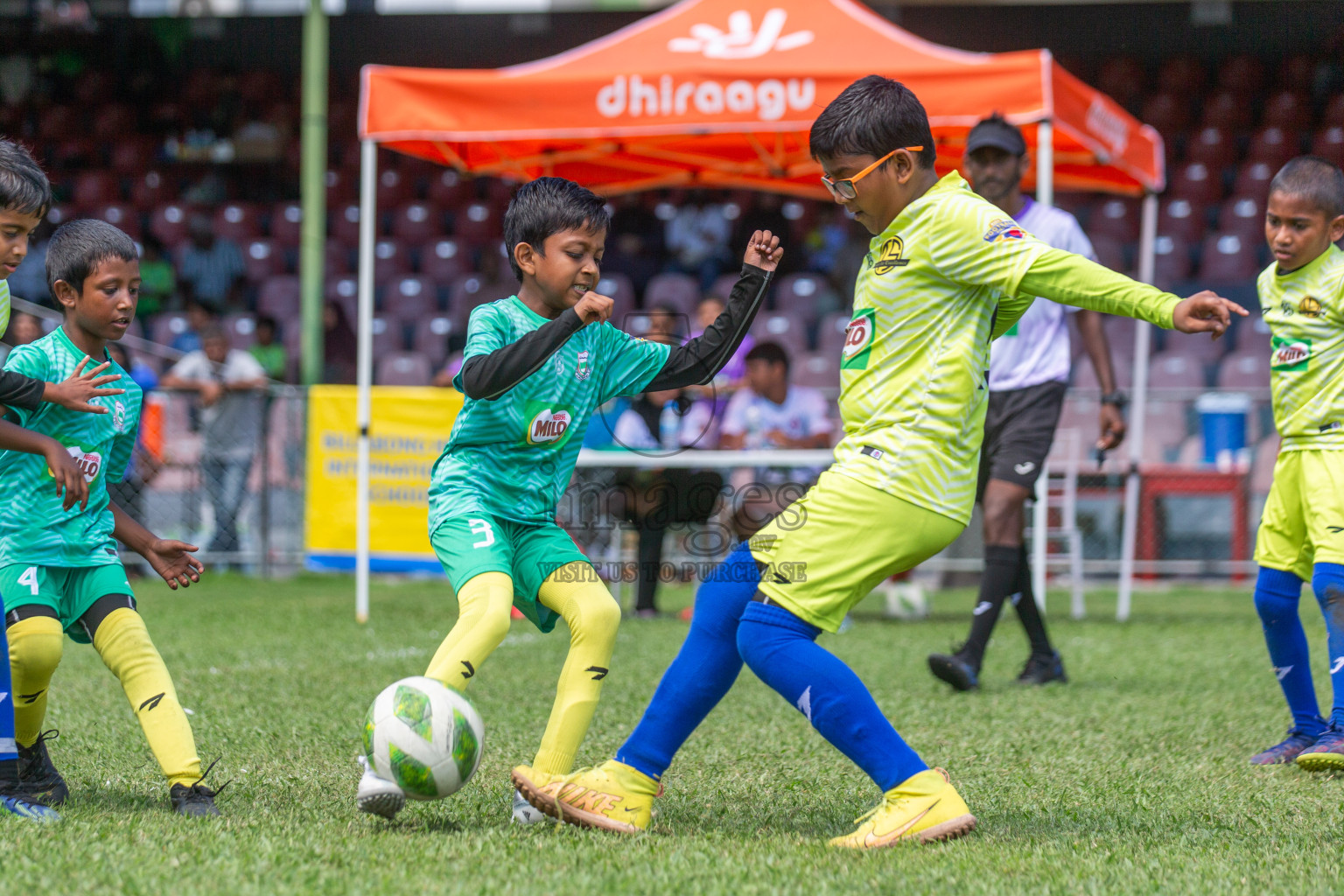 Day 2 of MILO Kids Football Fiesta was held at National Stadium in Male', Maldives on Saturday, 24th February 2024.