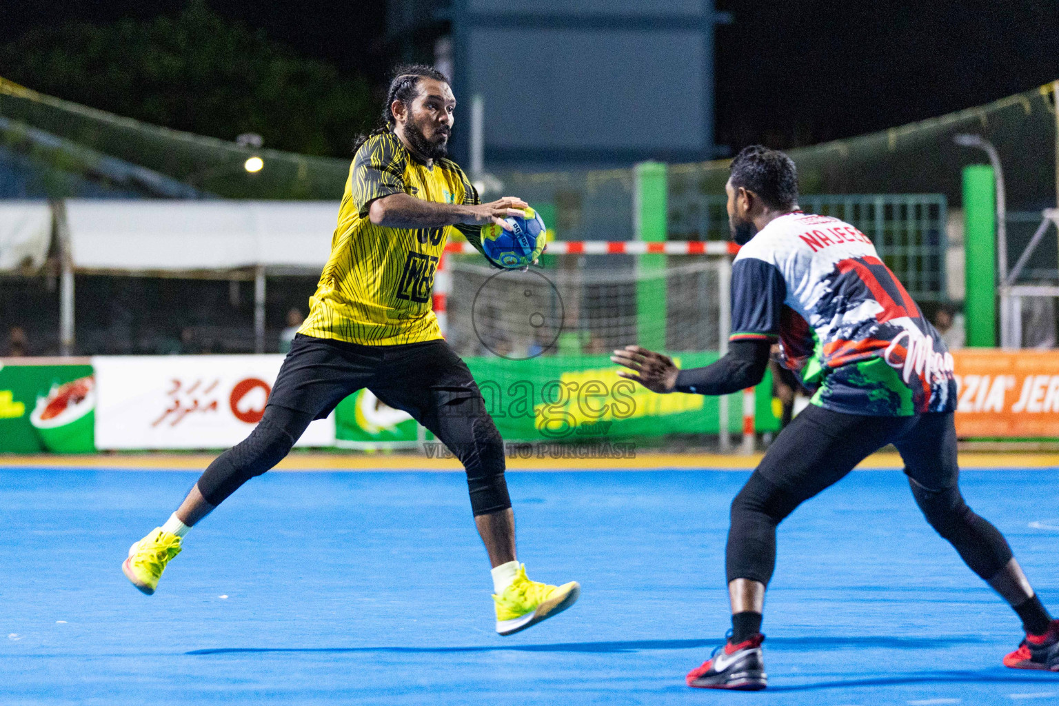 Day 11 of 10th National Handball Tournament 2023, held in Handball ground, Male', Maldives on Friday, 8th December 2023 Photos: Nausham Waheed/ Images.mv