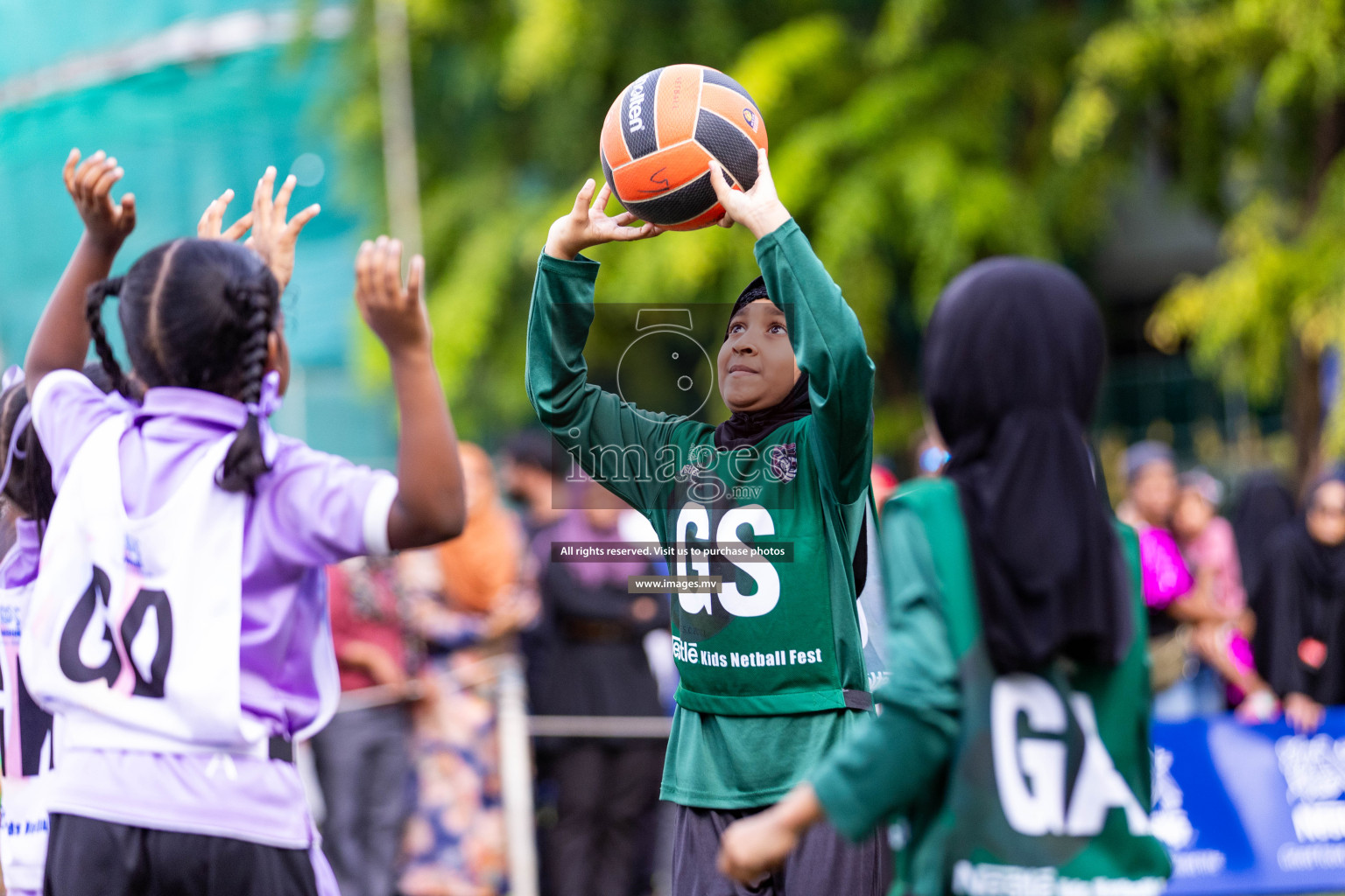 Day 2 of Nestle' Kids Netball Fiesta 2023 held in Henveyru Stadium, Male', Maldives on Thursday, 1st December 2023. Photos by Nausham Waheed / Images.mv