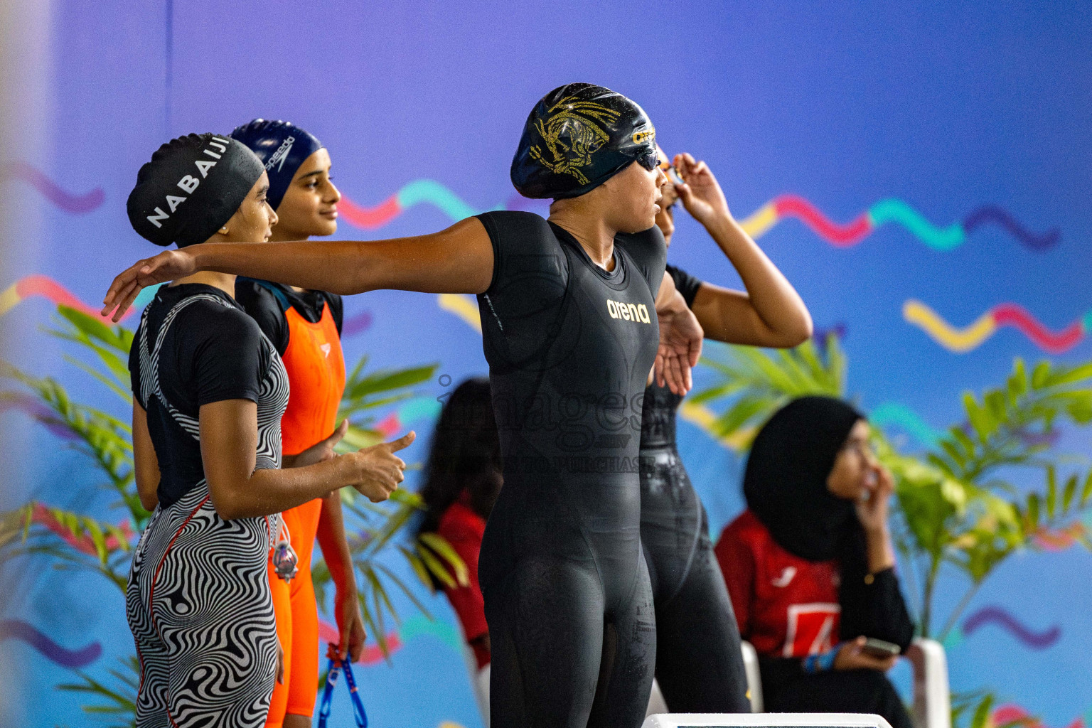 Day 6 of National Swimming Competition 2024 held in Hulhumale', Maldives on Wednesday, 18th December 2024. 
Photos: Hassan Simah / images.mv