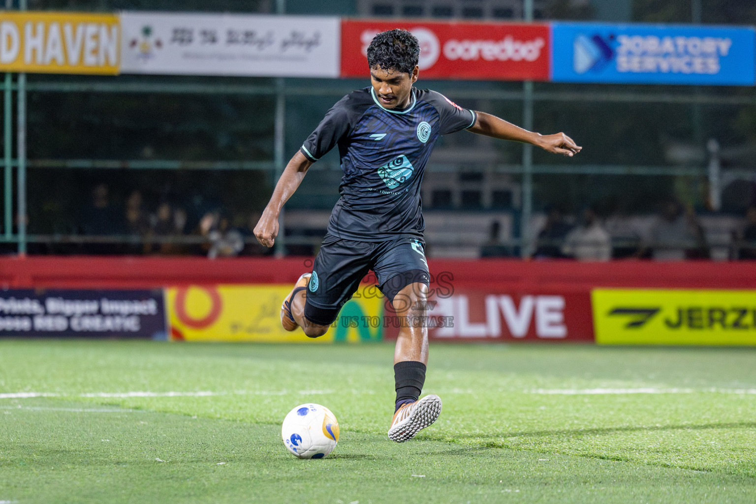 Sh Maroshi vs Sh Feydhoo in Day 11 of Golden Futsal Challenge 2025 was held on Wednesday, 15th January 2025, in Hulhumale', Maldives Photos: Mohamed Mahfooz Moosa / images.mv