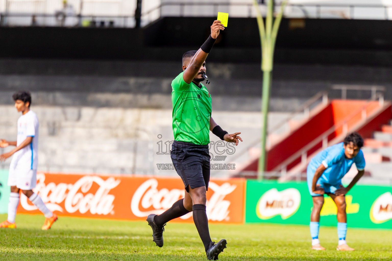 Odi Sports Club vs Mahibadhoo Sports Club in the FAM League Cup 2025 held at National Football Stadium, Male', Maldives on Friday, 9th May 2025. Photos By: Nausham Waheed / images.mv