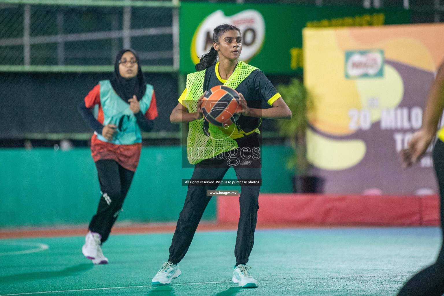 Day 6 of 20th Milo National Netball Tournament 2023, held in Synthetic Netball Court, Male', Maldives on 4th June 2023 Photos: Nausham Waheed/ Images.mv