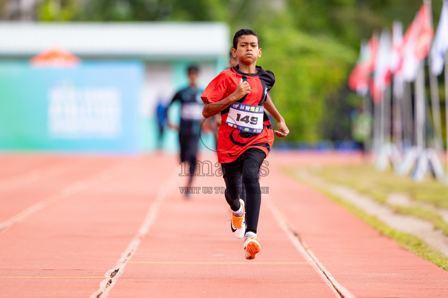 Day 3 of MWSC Interschool Athletics Championships 2024 held in Hulhumale Running Track, Hulhumale, Maldives on Monday, 11th November 2024. 
Photos by: Hassan Simah / Images.mv