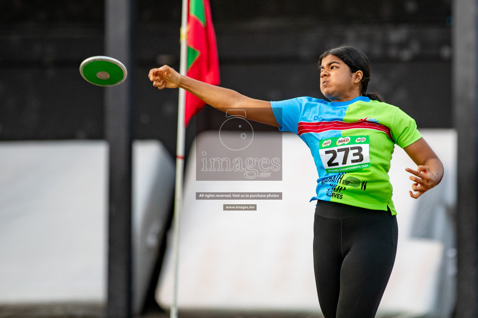 Day 2 of National Athletics Championship 2023 was held in Ekuveni Track at Male', Maldives on Friday, 24th November 2023. Photos: Hassan Simah / images.mv