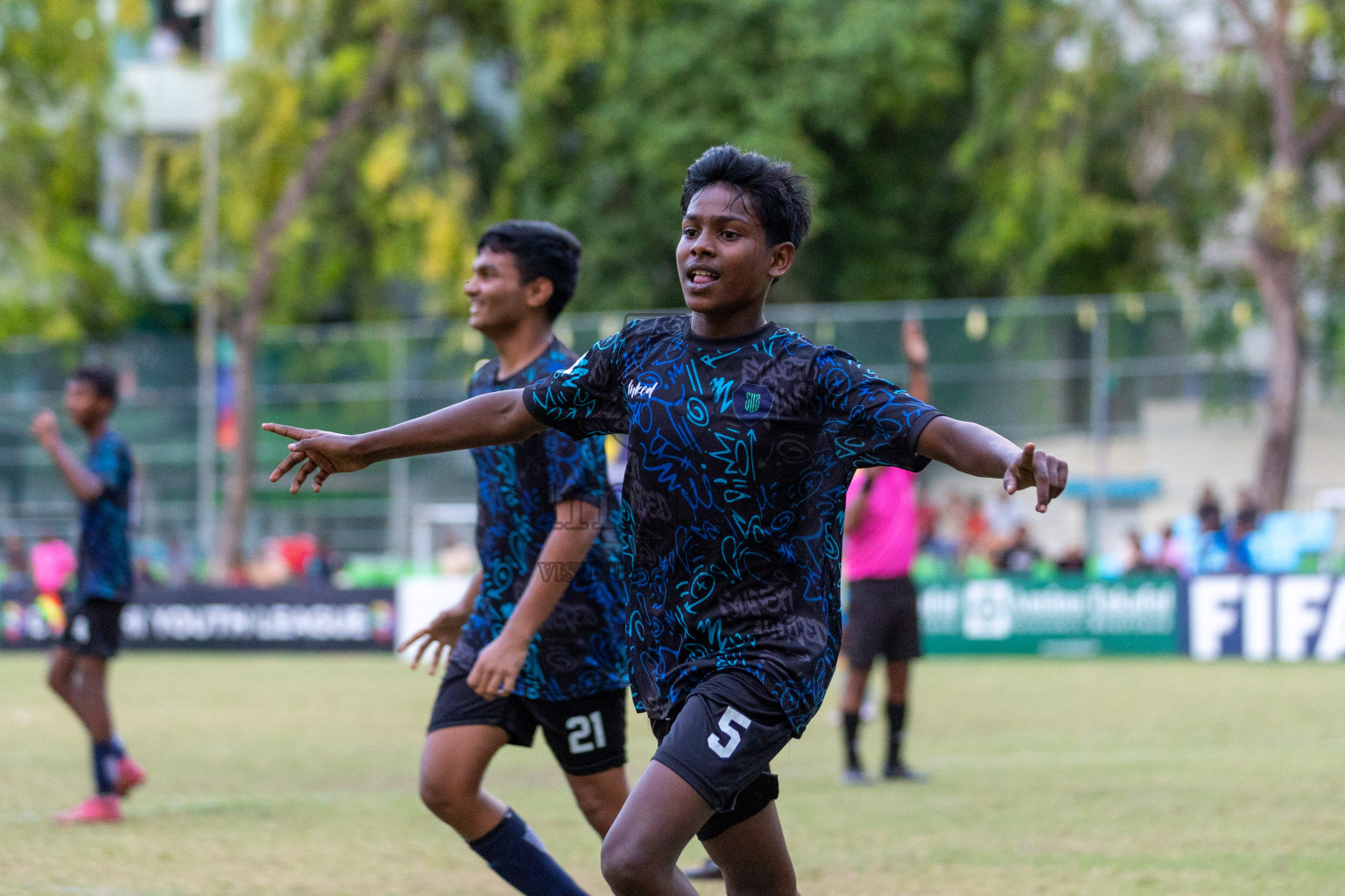 Club Valencia vs Super United Sports (U14) in Day 9 of Dhivehi Youth League 2024 held at Henveiru Stadium on Saturday, 14th December 2024. Photos: Mohamed Mahfooz Moosa / Images.mv