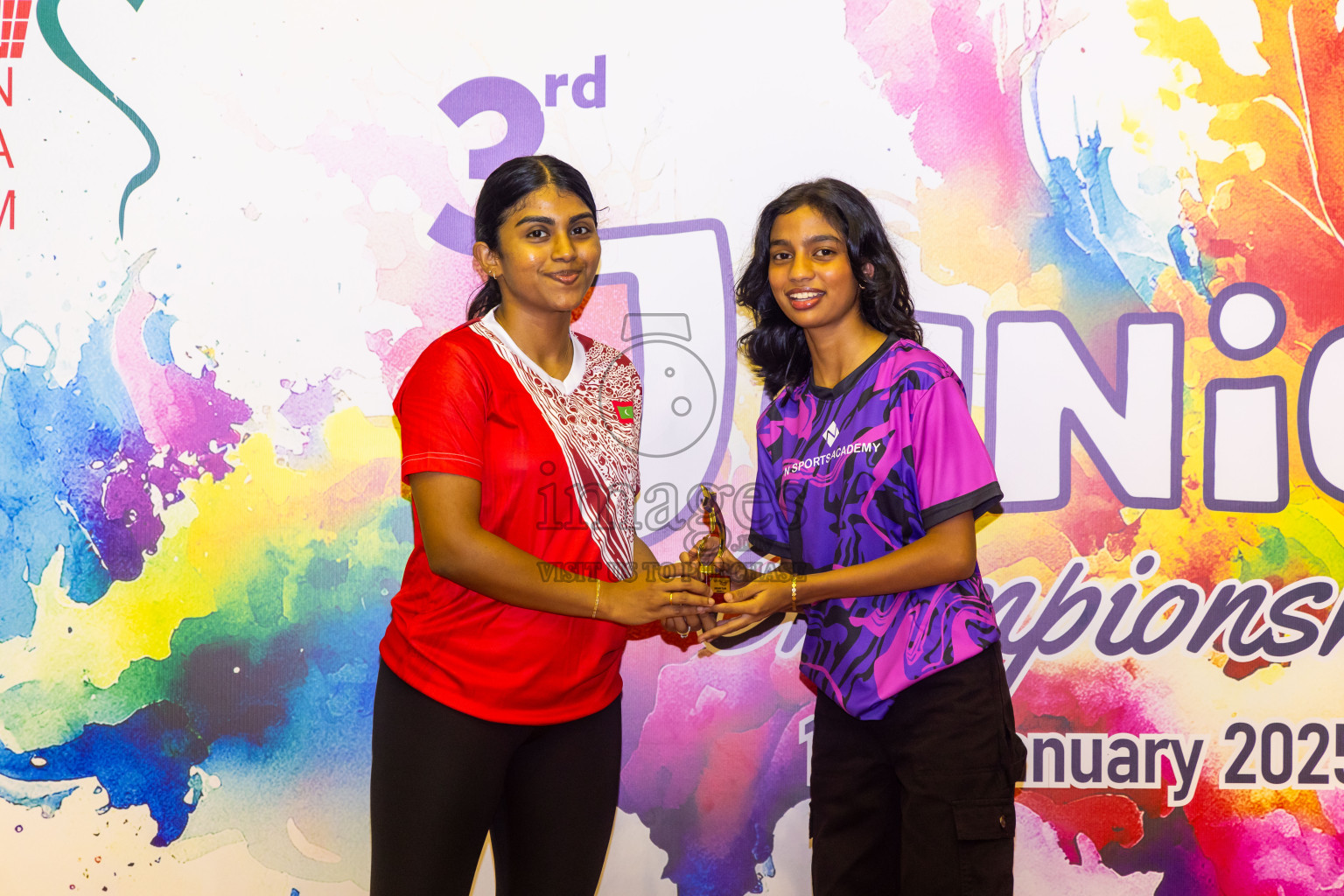 Closing ceremony of 3rd Netball Junior Championship, held at Social Center on Saturday, 25th January 2025 . Photos: Nausham Waheed / images.mv