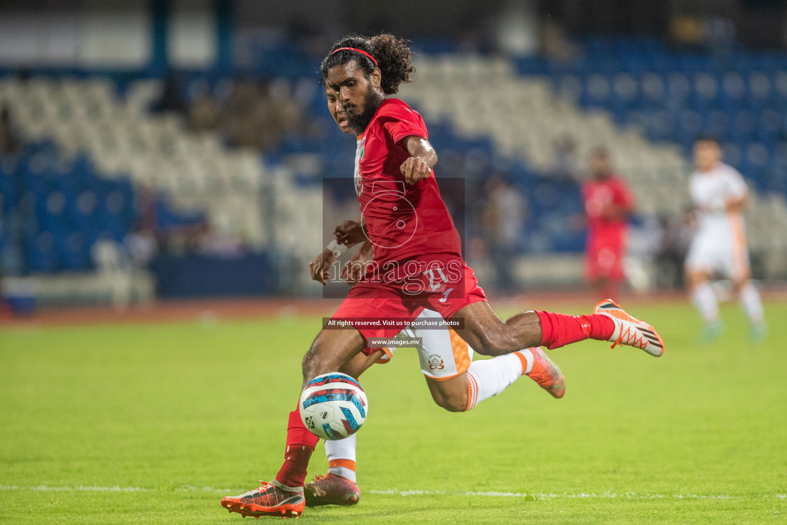 Maldives vs Bhutan in SAFF Championship 2023 held in Sree Kanteerava Stadium, Bengaluru, India, on Wednesday, 22nd June 2023. Photos: Nausham Waheed / images.mv