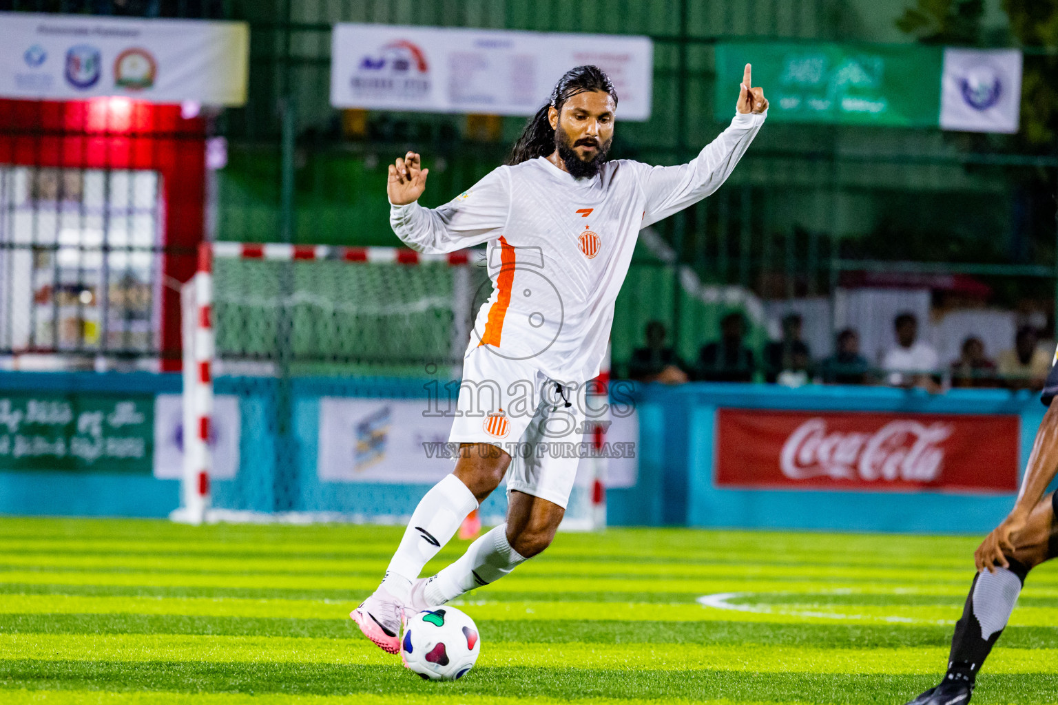 Dee Ess Jay SC vs Much Black in Day 2 of Laamehi Dhiggaru Ekuveri Futsal Challenge 2024 was held on Saturday, 27th July 2024, at Dhiggaru Futsal Ground, Dhiggaru, Maldives Photos: Nausham Waheed / images.mv