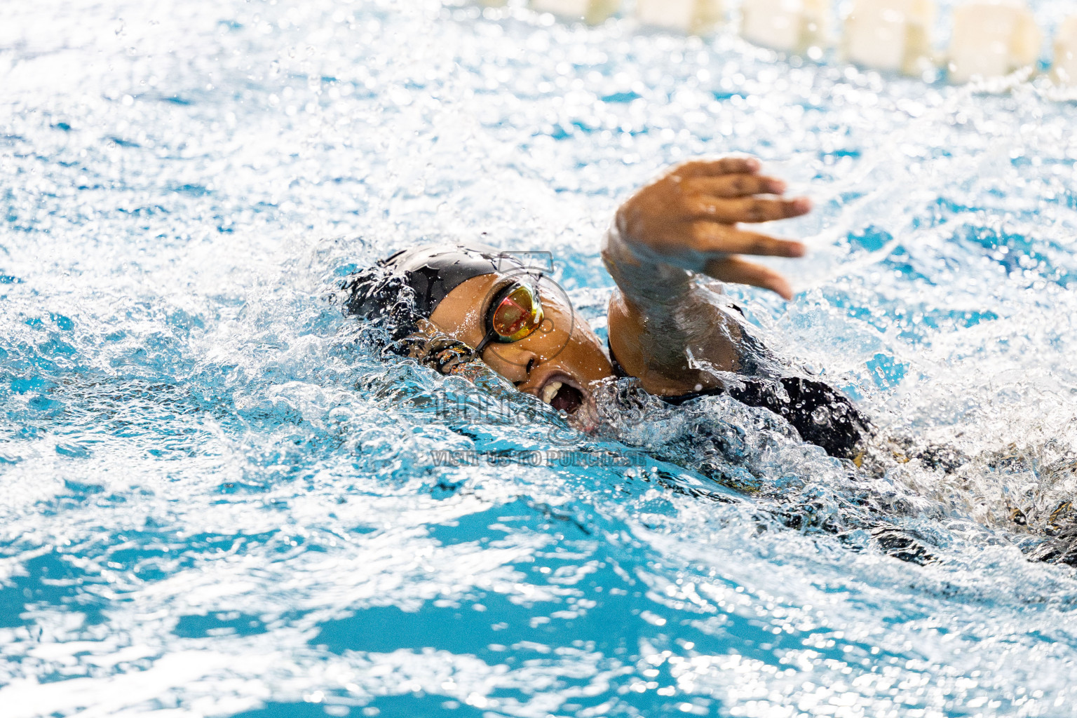 Day 5 of National Swimming Competition 2024 held in Hulhumale', Maldives on Tuesday, 17th December 2024. 
Photos: Hassan Simah / images.mv