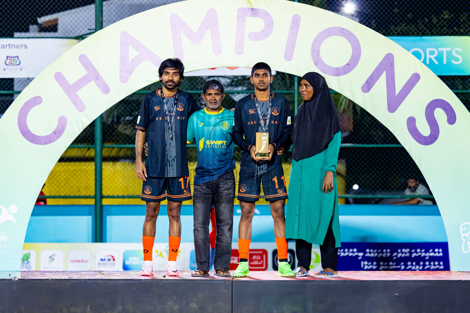 Dee Ess Kay vs Kovigoani in Final of Laamehi Dhiggaru Ekuveri Futsal Challenge 2024 was held on Wednesday, 31st July 2024, at Dhiggaru Futsal Ground, Dhiggaru, Maldives Photos: Nausham Waheed / images.mv