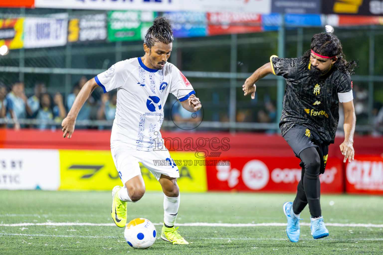 V Felidhoo vs V Keyodhoo in Atoll Round Final on Day 22 of Golden Futsal Challenge 2025 was held on Sunday , 26th January 2025, in Hulhumale', Maldives.
Photos: Ismail Thoriq / images.mv