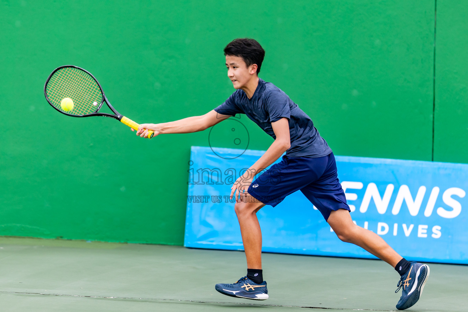 Day 7 of ATF Maldives Junior Open Tennis was held in Male' Tennis Court, Male', Maldives on Wednesday, 18th December 2024. Photos: Nausham Waheed/ images.mv