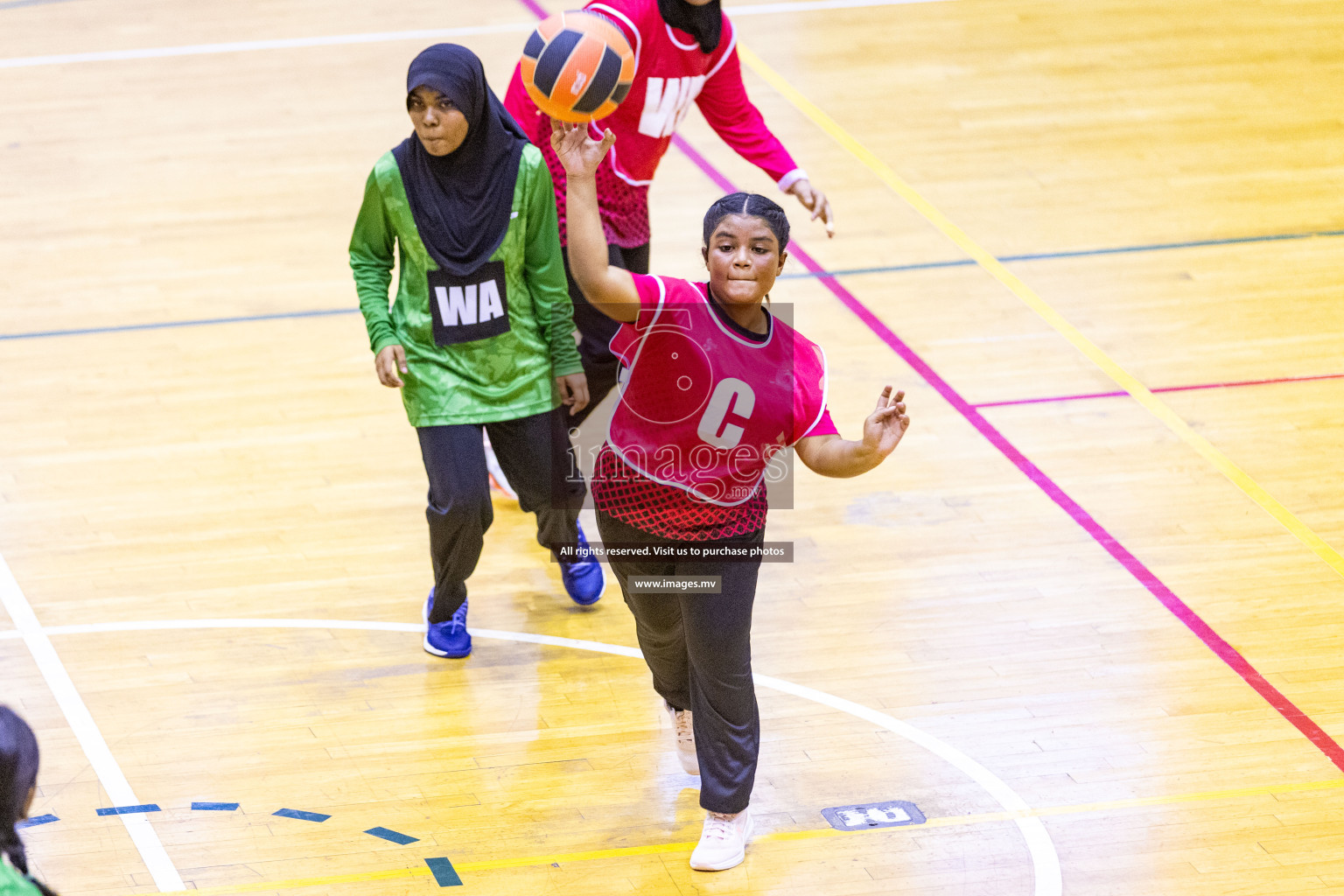 Day4 of 24th Interschool Netball Tournament 2023 was held in Social Center, Male', Maldives on 30th October 2023. Photos: Nausham Waheed / images.mv