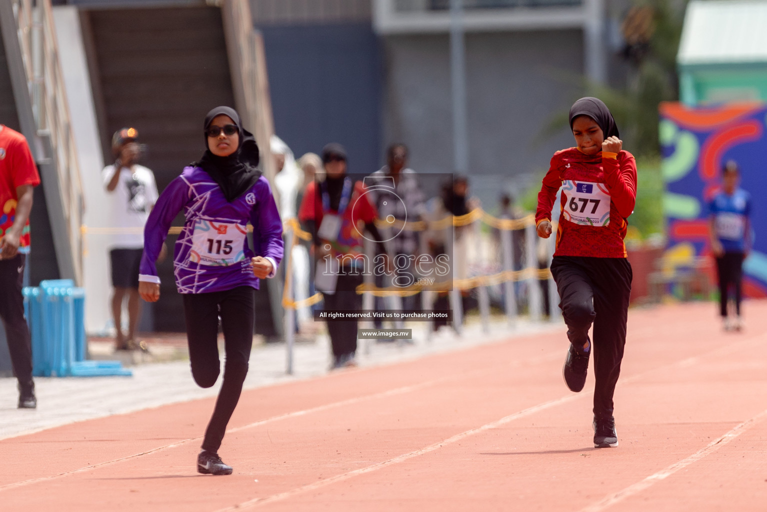 Day two of Inter School Athletics Championship 2023 was held at Hulhumale' Running Track at Hulhumale', Maldives on Sunday, 15th May 2023. Photos: Shuu/ Images.mv