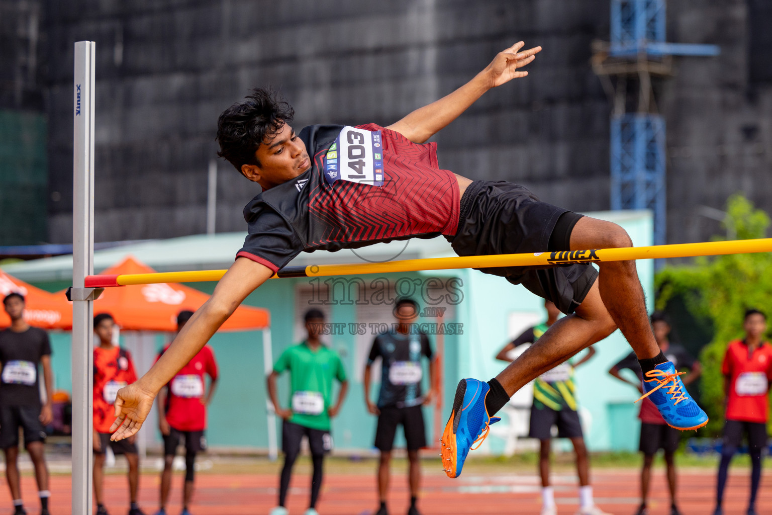 Day 2 of MWSC Interschool Athletics Championships 2024 held in Hulhumale Running Track, Hulhumale, Maldives on Sunday, 10th November 2024. 
Photos by:  Hassan Simah / Images.mv