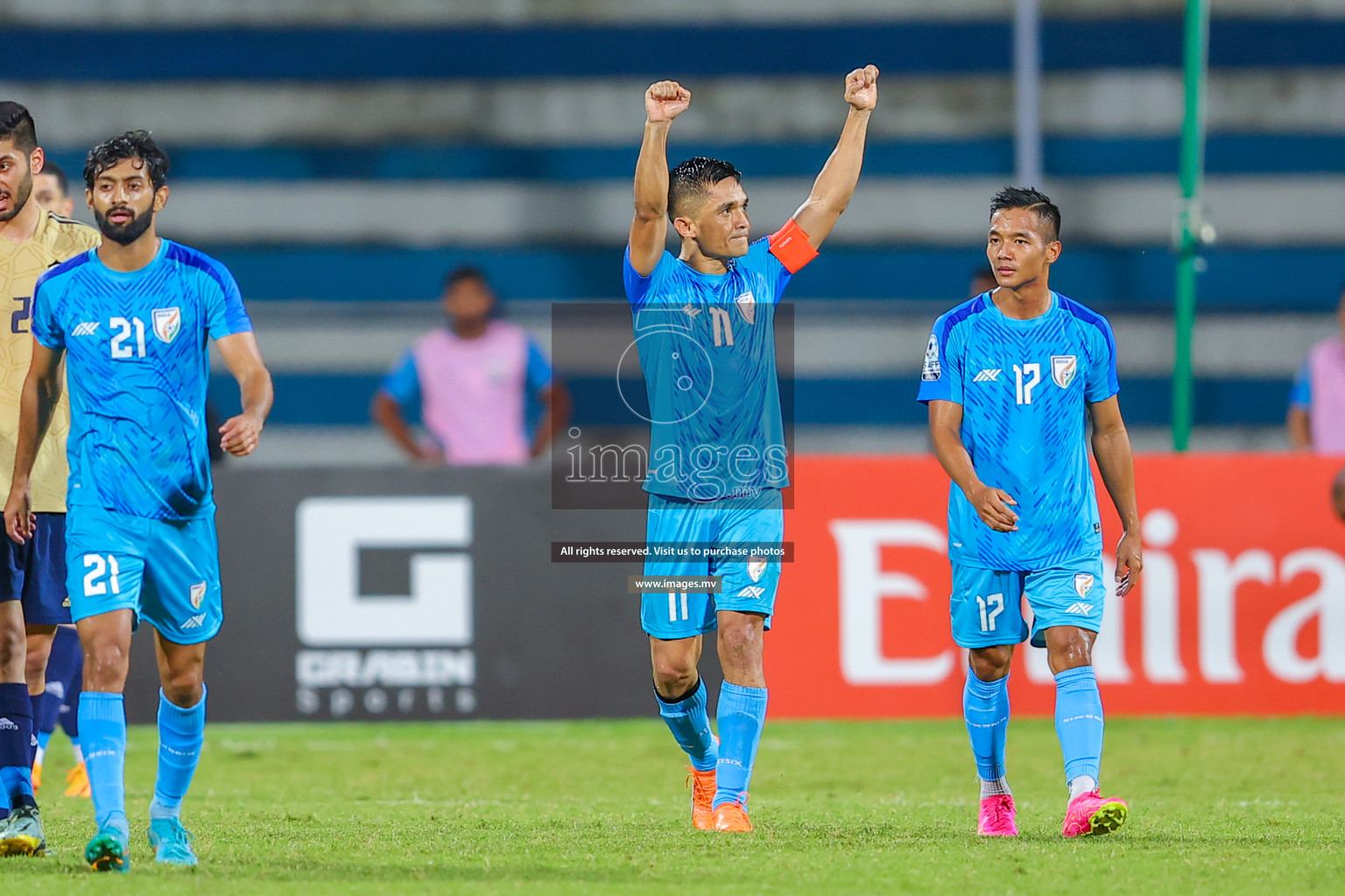 India vs Kuwait in SAFF Championship 2023 held in Sree Kanteerava Stadium, Bengaluru, India, on Tuesday, 27th June 2023. Photos: Nausham Waheed/ images.mv