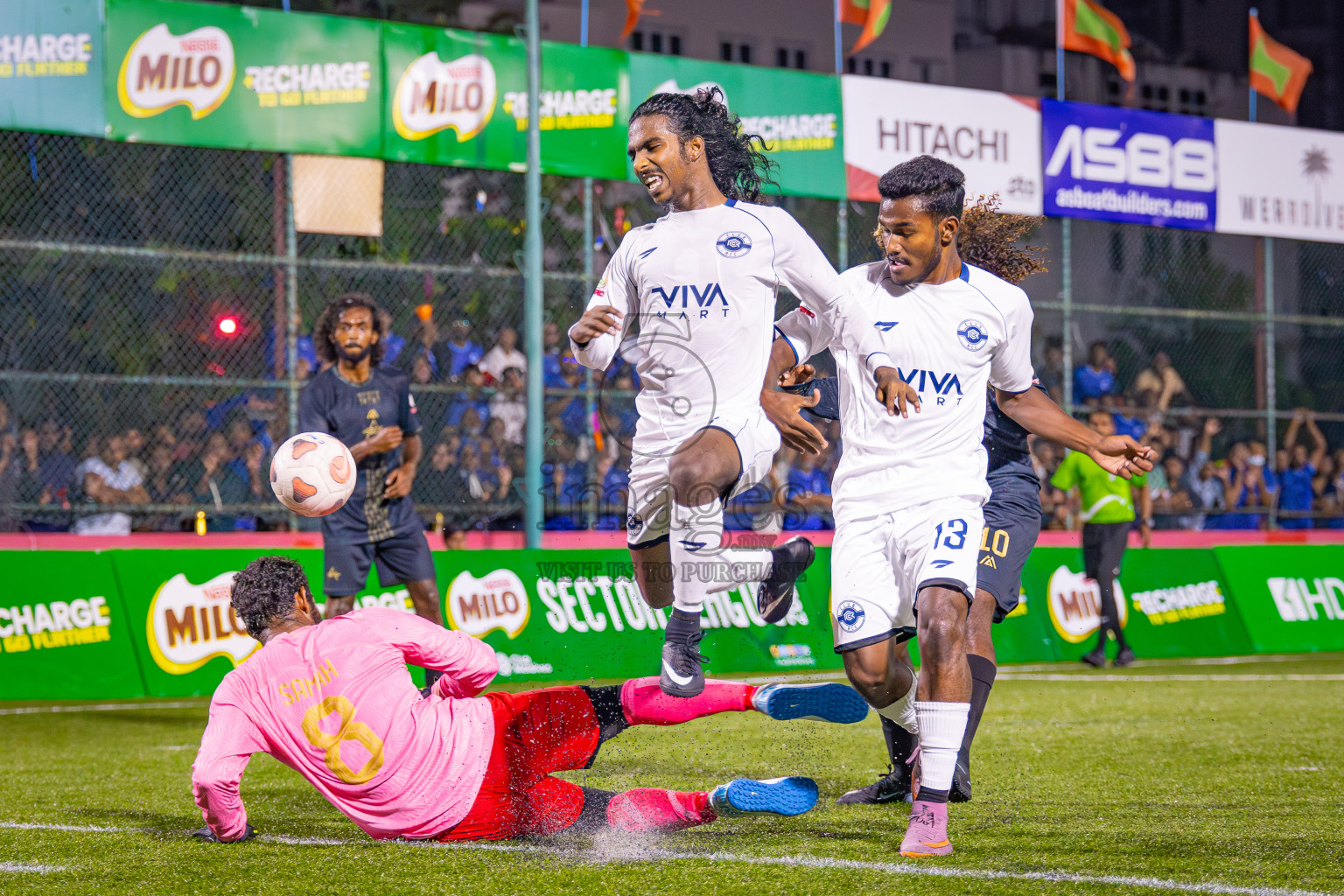 ARENA HOTELS vs CLUB RCC in Semi Finals of Milo Sector League 2025 was held in Rehendhi Futsal Ground, Hulhumale', Maldives on Saturday, 15th November 2025. Photos: Aeef Adam / images.mv