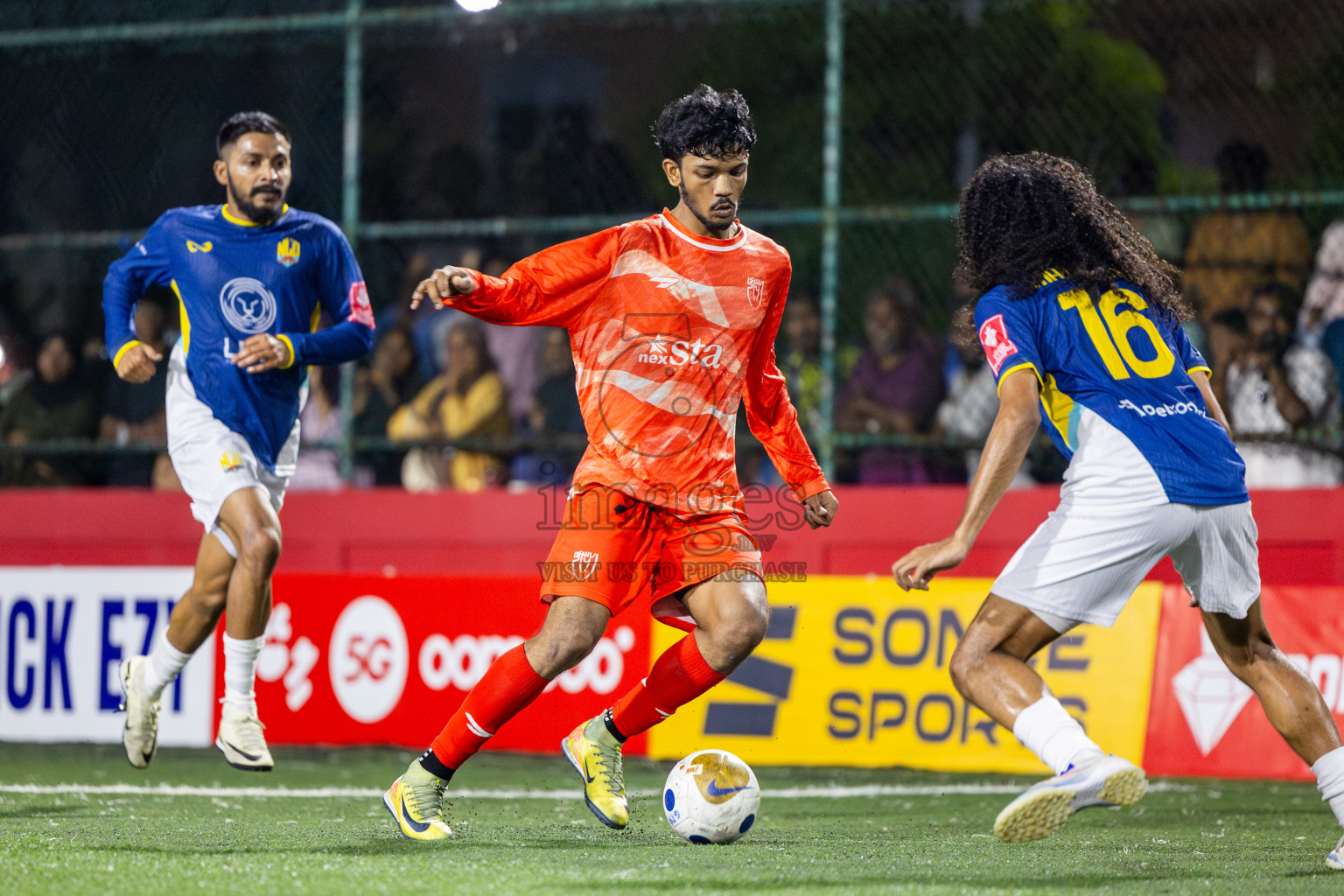 GA Nilandhoo vs GA Kanduhulhudhoo in Day 14 of Golden Futsal Challenge 2025 was held on Saturday, 18th January 2025, in Hulhumale', Maldives. Photos: Nausham Waheed / images.mv