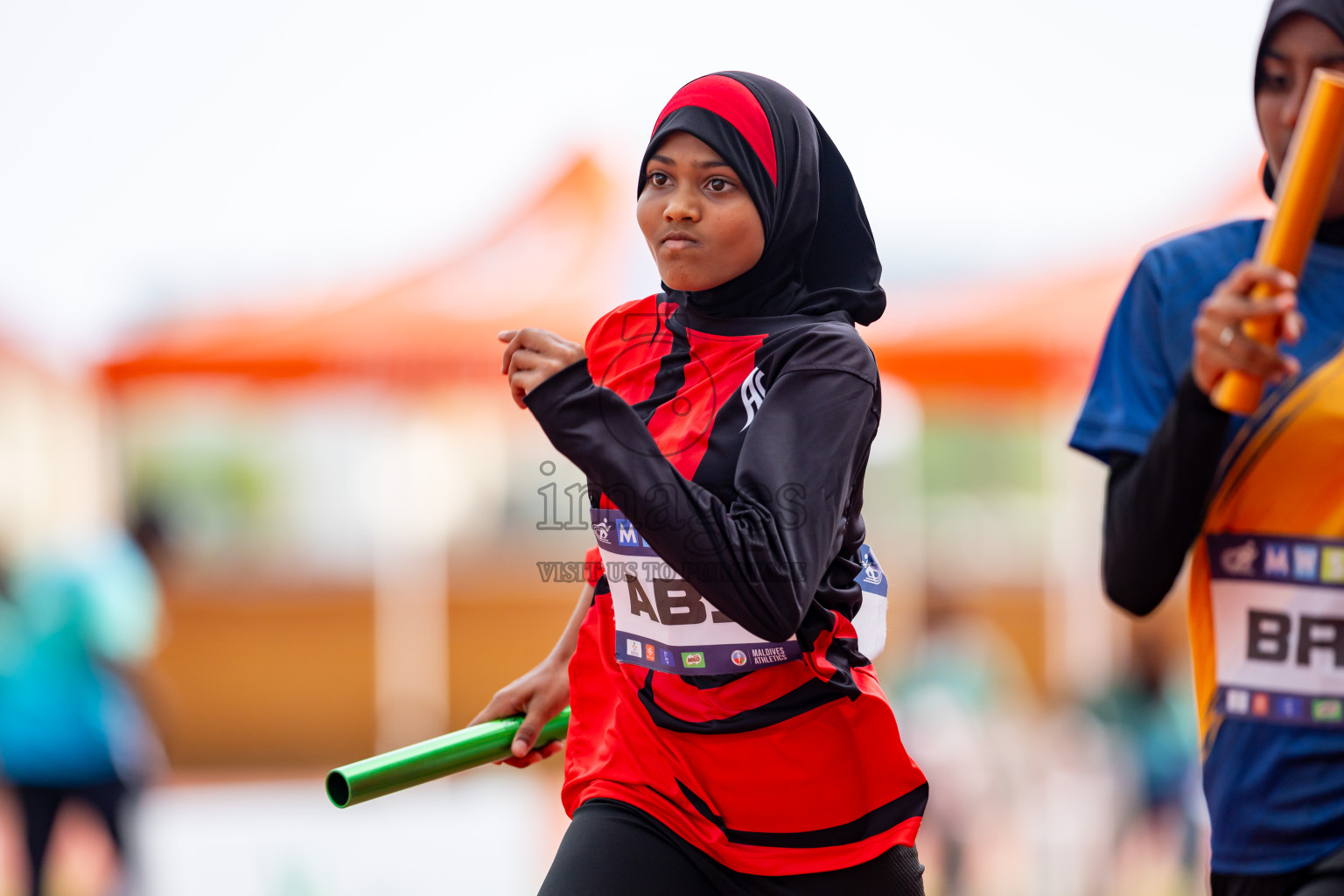 Day 6 of MWSC Interschool Athletics Championships 2024 held in Hulhumale Running Track, Hulhumale, Maldives on Thursday, 14th November 2024. Photos by: Nausham Waheed / Images.mv