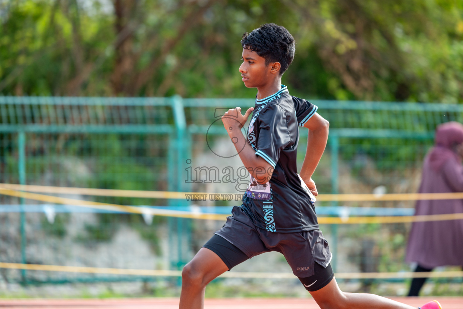 Day 2 of MWSC Interschool Athletics Championships 2024 held in Hulhumale Running Track, Hulhumale, Maldives on Sunday, 10th November 2024. 
Photos by:  Hassan Simah / Images.mv