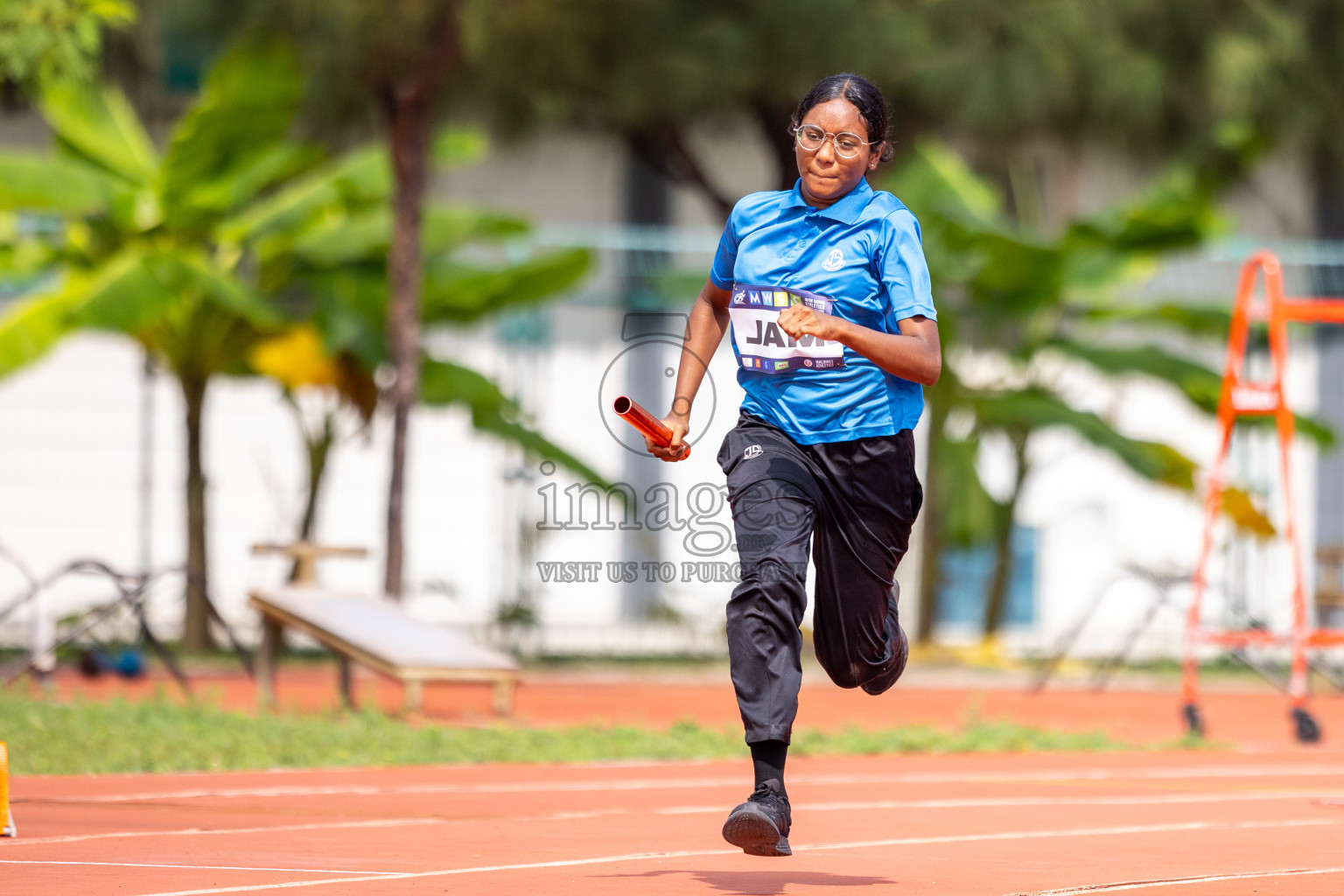 Day 5 of MWSC Interschool Athletics Championships 2024 held in Hulhumale Running Track, Hulhumale, Maldives on Wednesday, 13th November 2024. Photos by: Raif Yoosuf / Images.mv