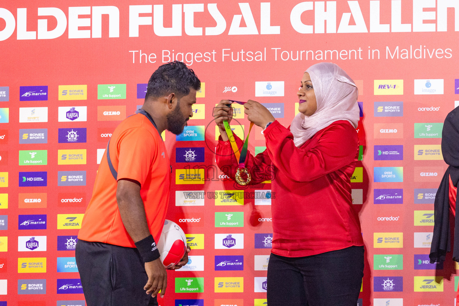 B Eydhafushi vs L Gan in the Final of Golden Futsal Challenge 2024 was held on Thursday, 7th March 2024, in Hulhumale', Maldives 
Photos: Ismail Thoriq / images.mv