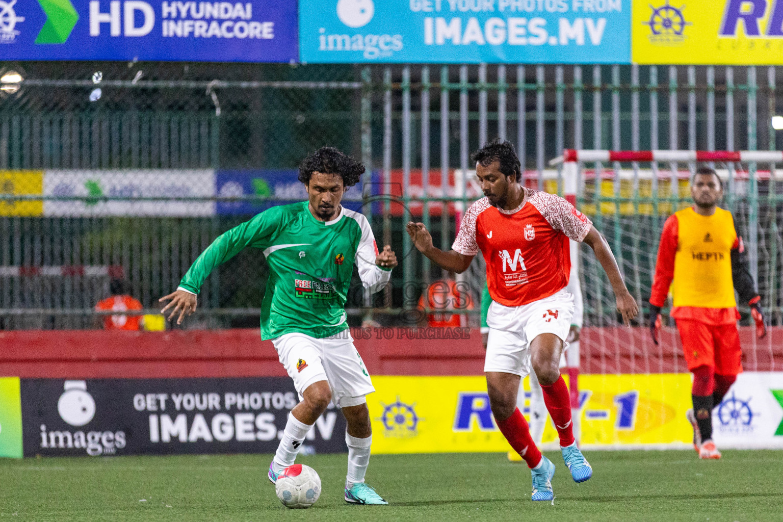 L Maavah vs L Kalaidhoo in Day 3 of Golden Futsal Challenge 2024 was held on Wednesday, 17th January 2024, in Hulhumale', Maldives
Photos: Ismail Thoriq / images.mv