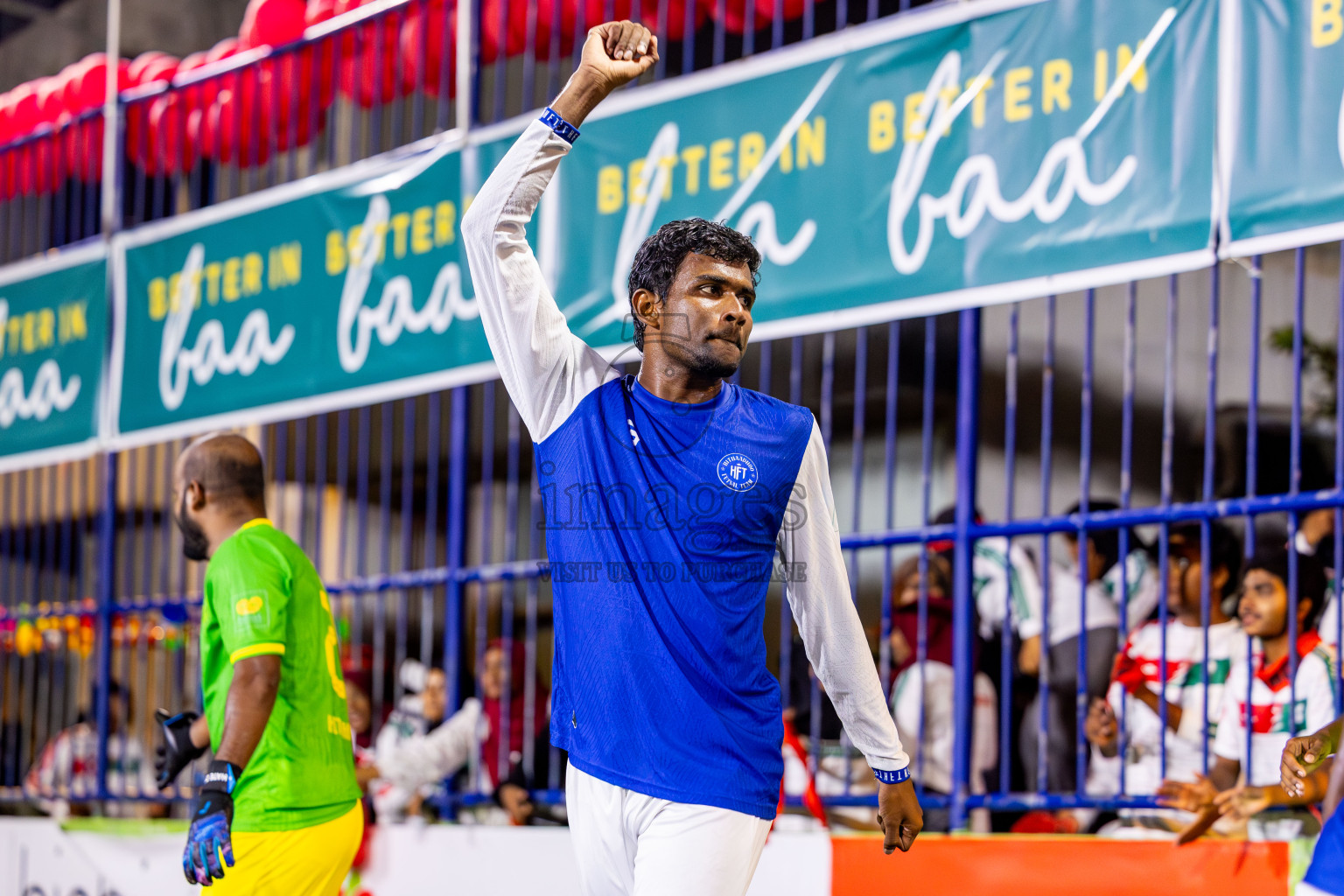Goidhoo vs Hithaadhoo in Semi Finals of Better in Baa Futsal Fiesta 2025 Men's division held in B. Eydhafushi, Maldives on Saturday, 15th November 2025. Photos: Nausham Waheed / images.mv