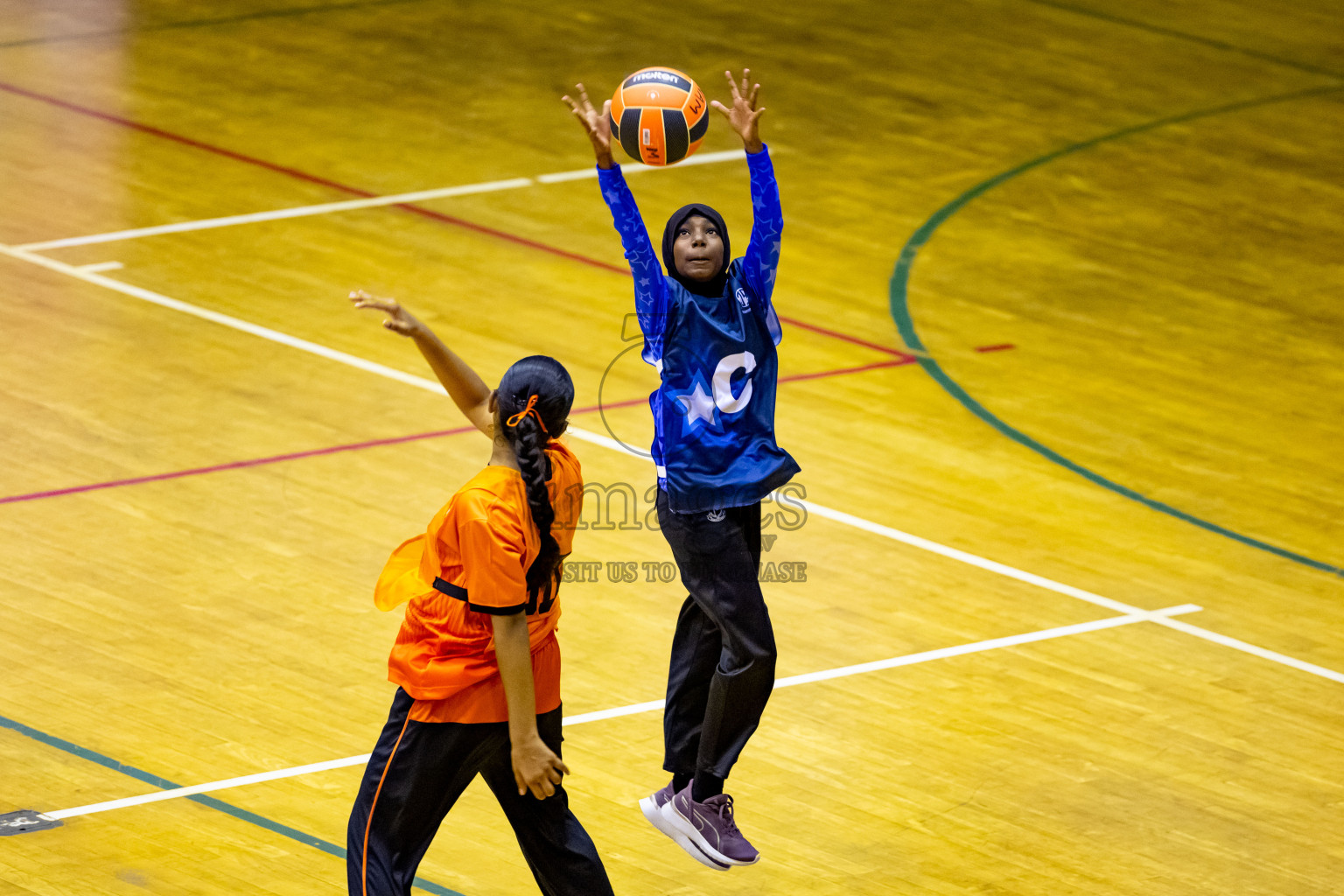 Day 1 of 25th Milo Inter-School Netball Tournament was held in Social Center at Male', Maldives on Thursday, 8th August 2024. Photos: Nausham Waheed / images.mv