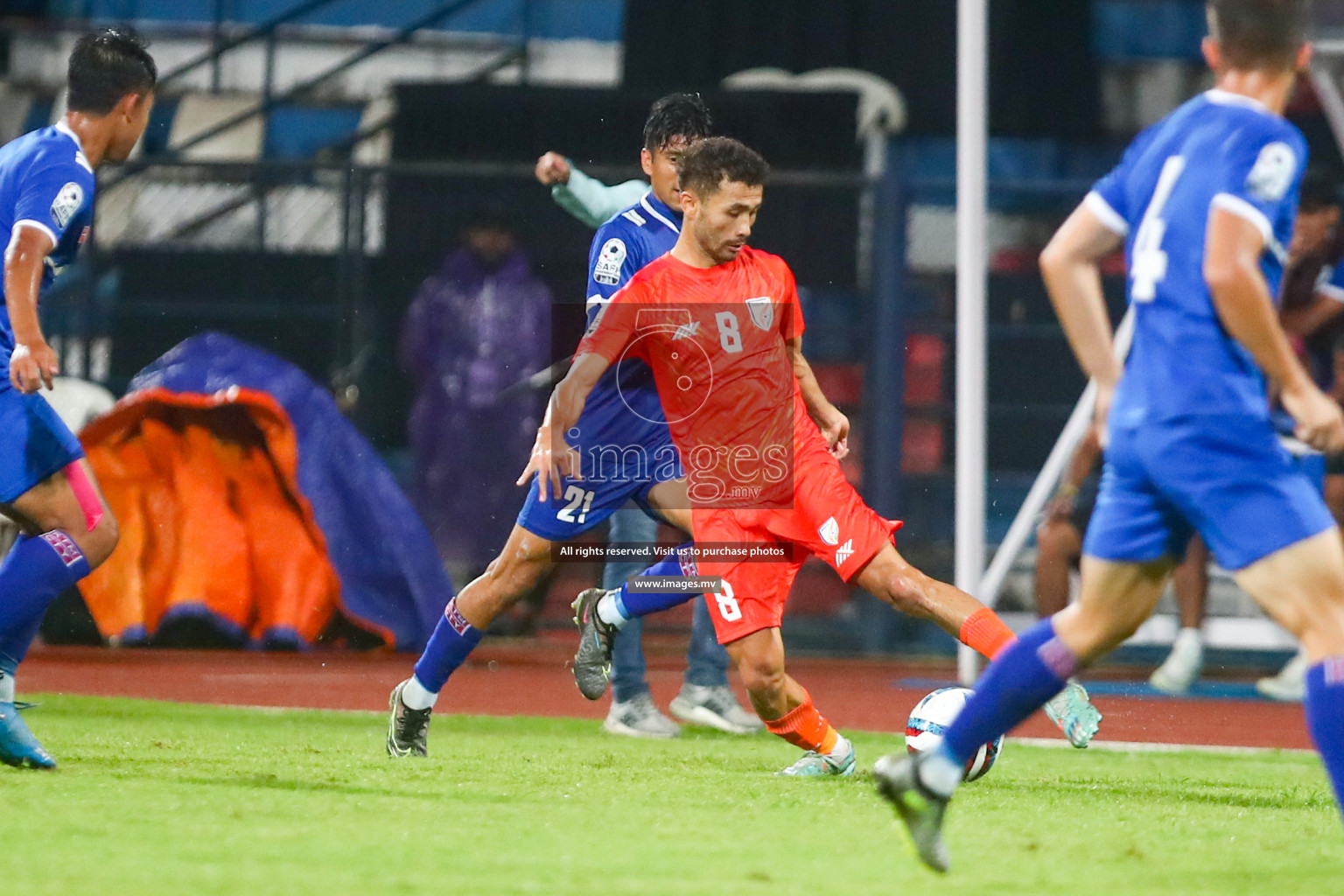 Nepal vs India in SAFF Championship 2023 held in Sree Kanteerava Stadium, Bengaluru, India, on Saturday, 24th June 2023. Photos: Hassan Simah / images.mv