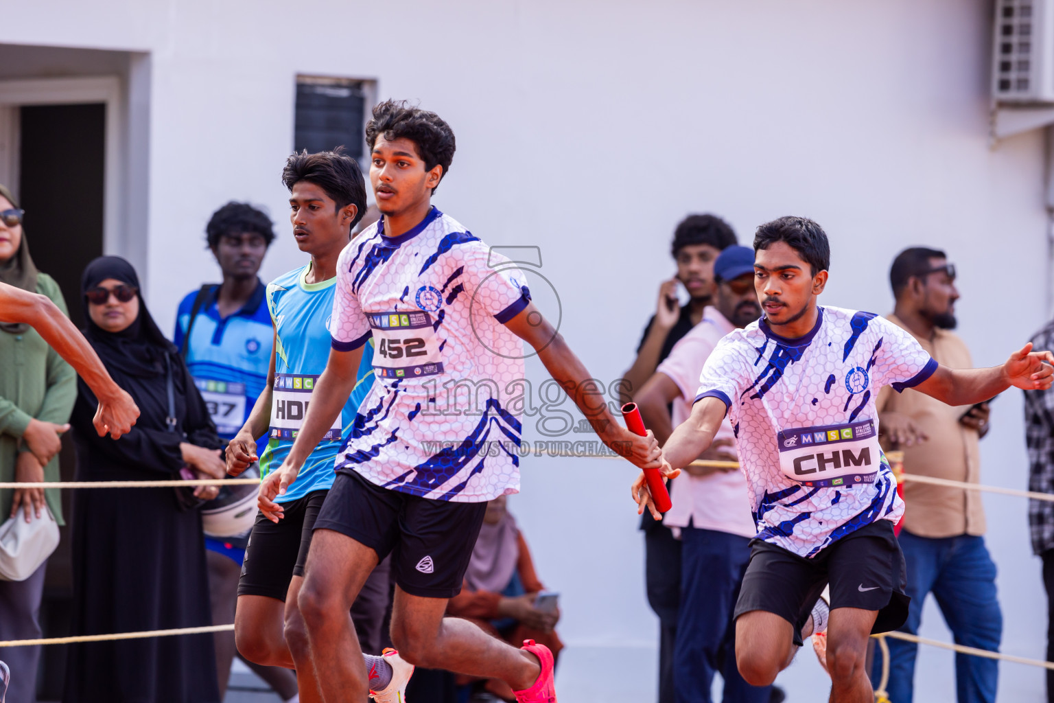 Day 6 of MWSC Interschool Athletics Championships 2024 held in Hulhumale Running Track, Hulhumale, Maldives on Thursday, 14th November 2024. Photos by: Nausham Waheed / Images.mv