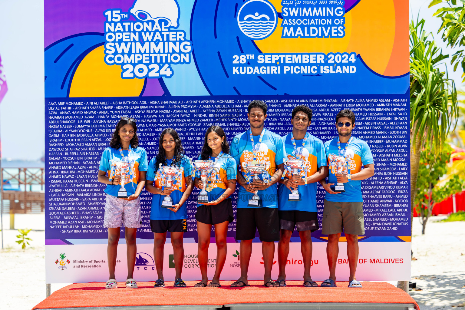 15th National Open Water Swimming Competition 2024 held in Kudagiri Picnic Island, Maldives on Saturday, 28th September 2024. Photos: Nausham Waheed / images.mv