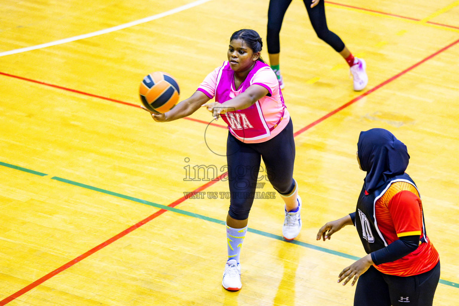 Sports Club Skylark vs Youth United Sports Club in Final of 21st National Netball Tournament was held in Social Canter at Male', Maldives on Monday, 13th May 2024. Photos: Nausham Waheed / images.mv